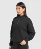 Gymshark Rest Day Sweats 2.0 1/4 Zip Pullover - Black sold by Gymshark