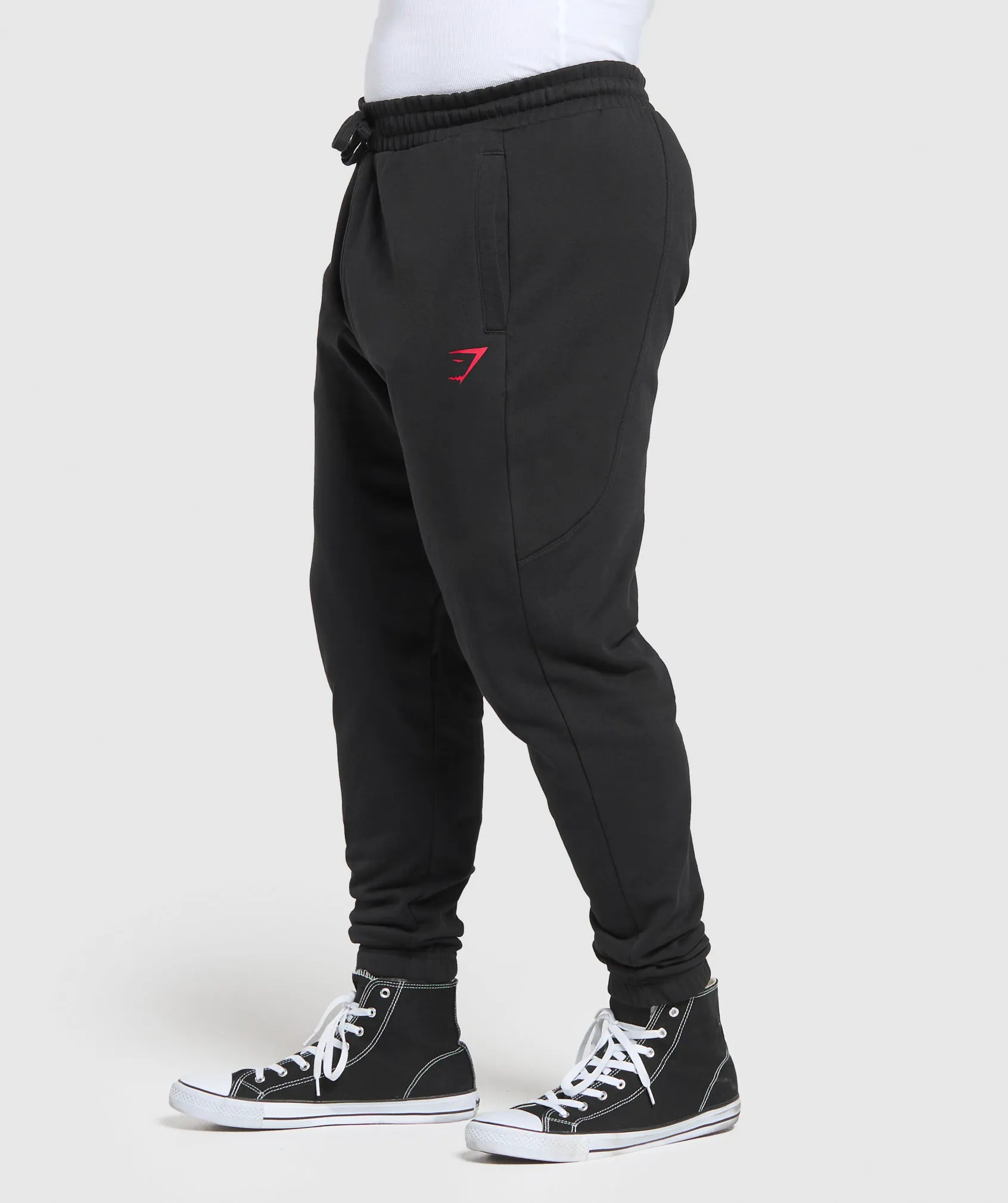 Gymshark Power Joggers - Black/Conditioning Red sold by Gymshark product image thumbnail 3