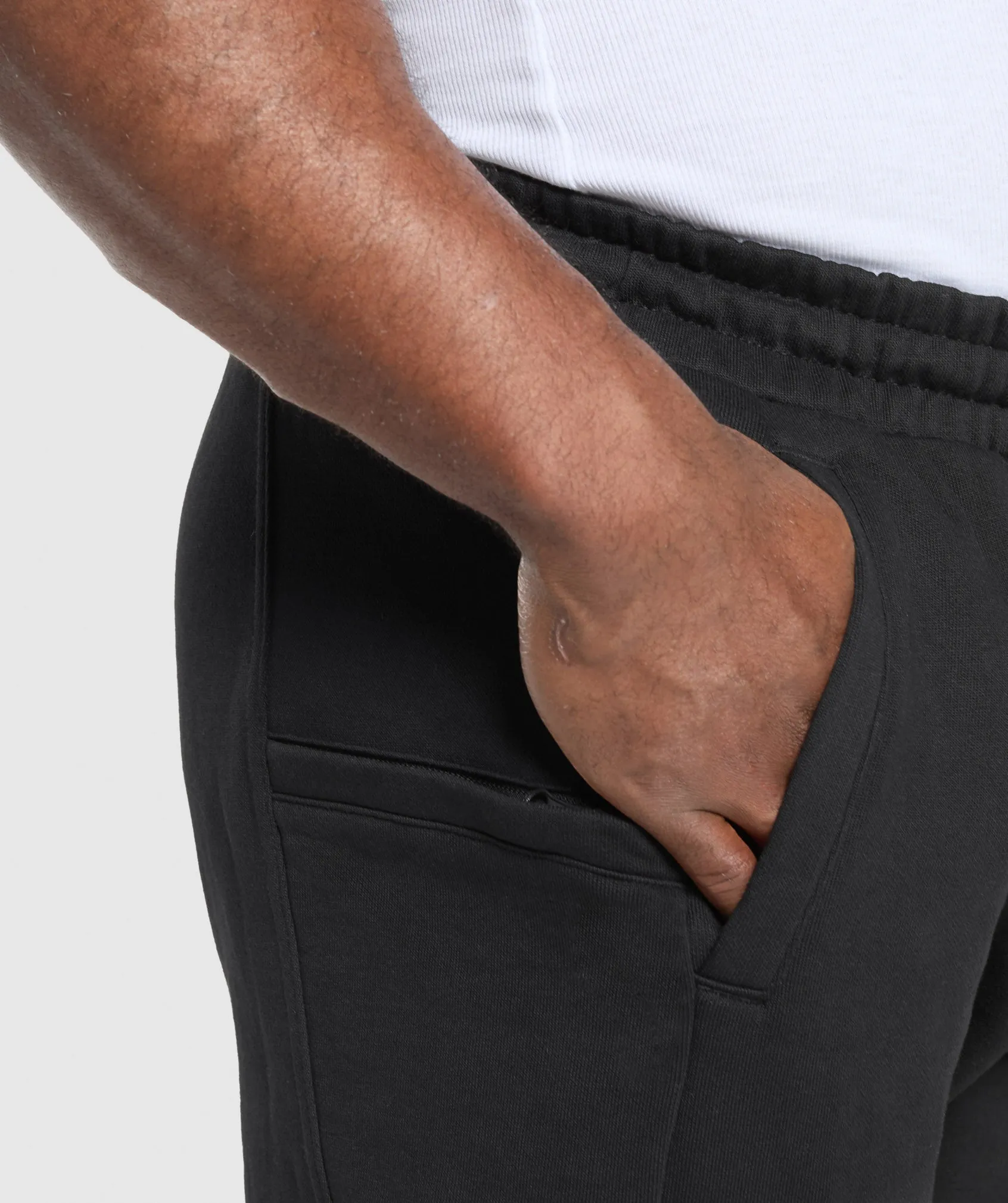 Gymshark Power Joggers - Black/Conditioning Red sold by Gymshark product image thumbnail 4