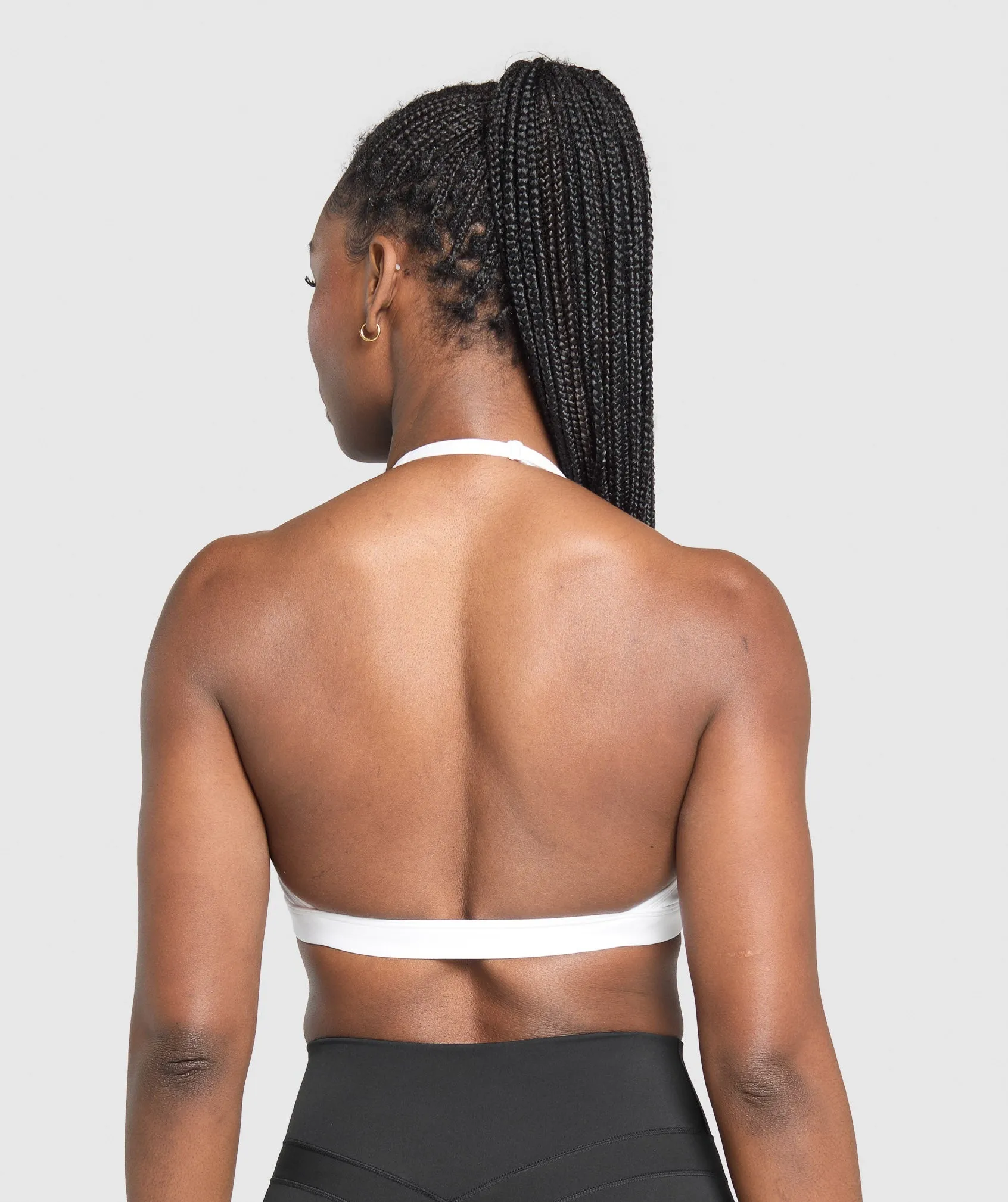 Gymshark Minimal Halterneck Sports Bra - White sold by Gymshark product image thumbnail 2