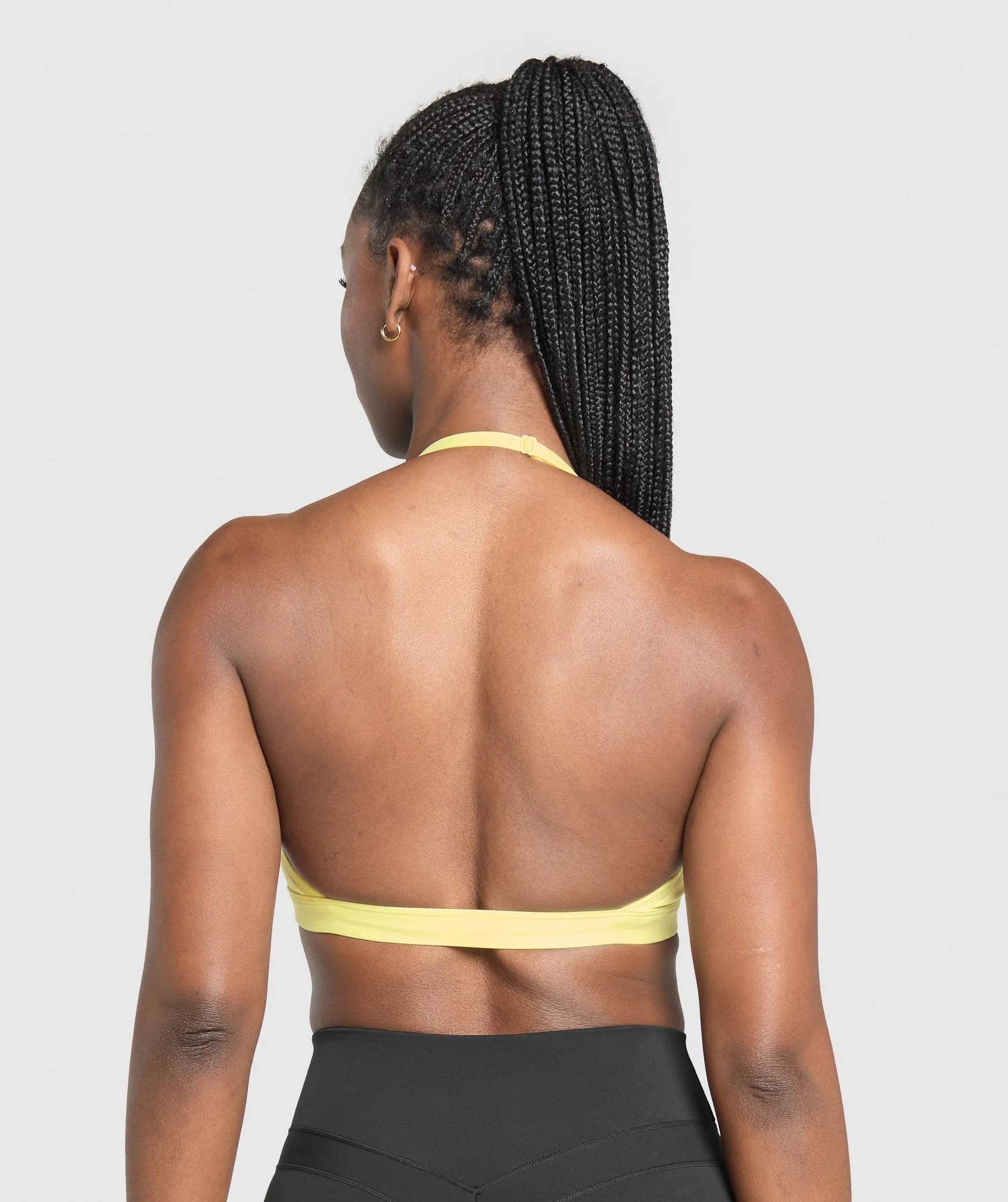 Gymshark Minimal Halterneck Sports Bra - Refresh Yellow sold by Gymshark product image thumbnail 2