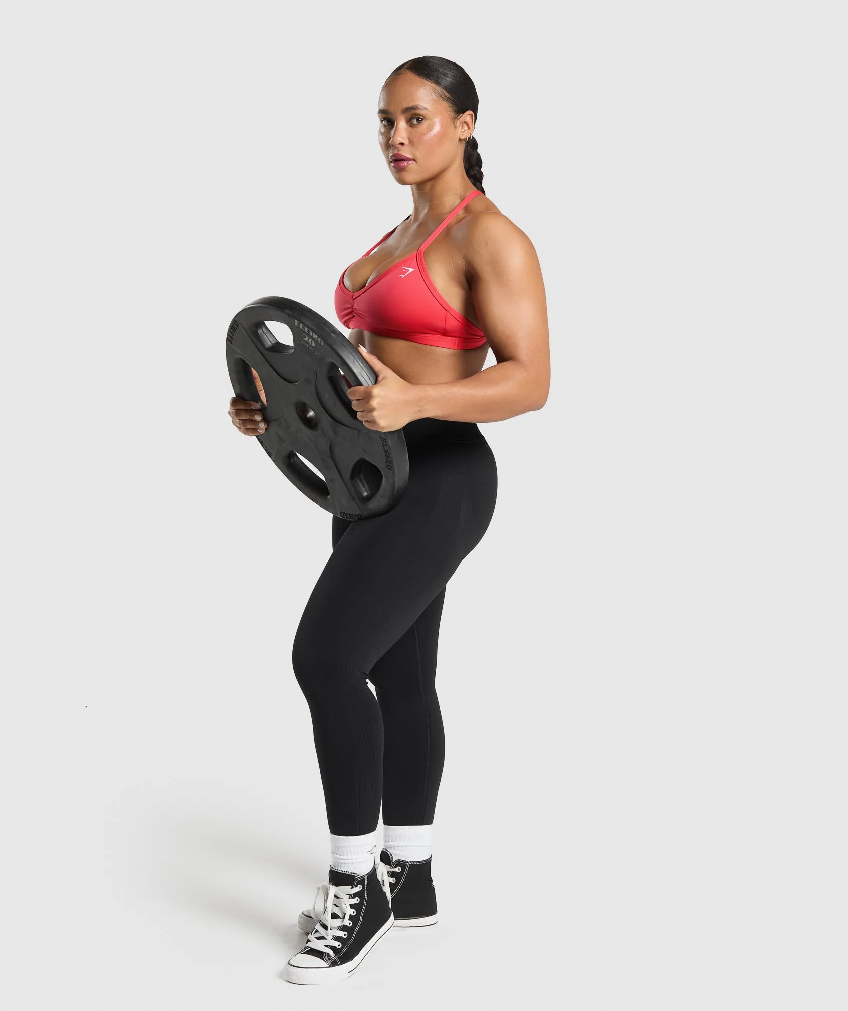 Gymshark Minimal Sports Bra - Coral Red sold by Gymshark product image thumbnail 4