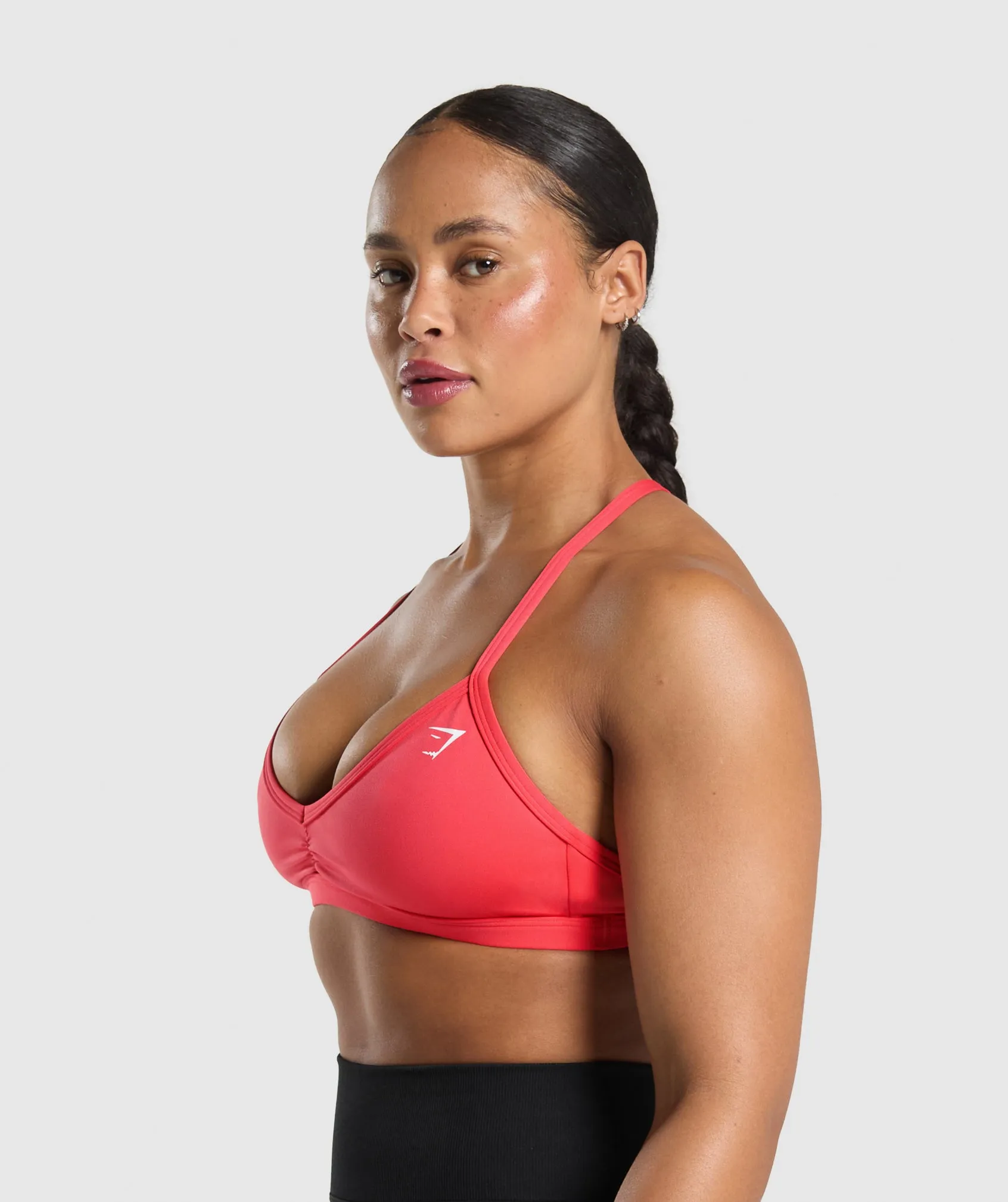 Gymshark Minimal Sports Bra - Coral Red sold by Gymshark product image thumbnail 3