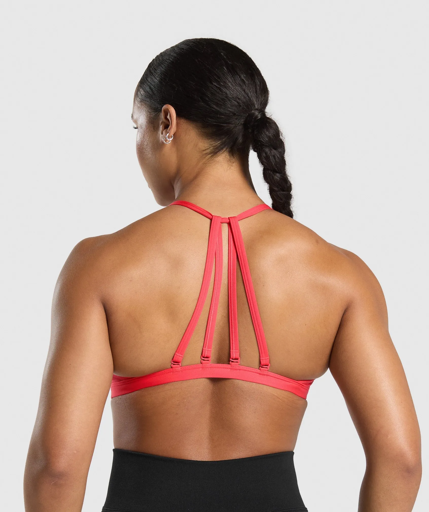 Gymshark Minimal Sports Bra - Coral Red sold by Gymshark product image thumbnail 2