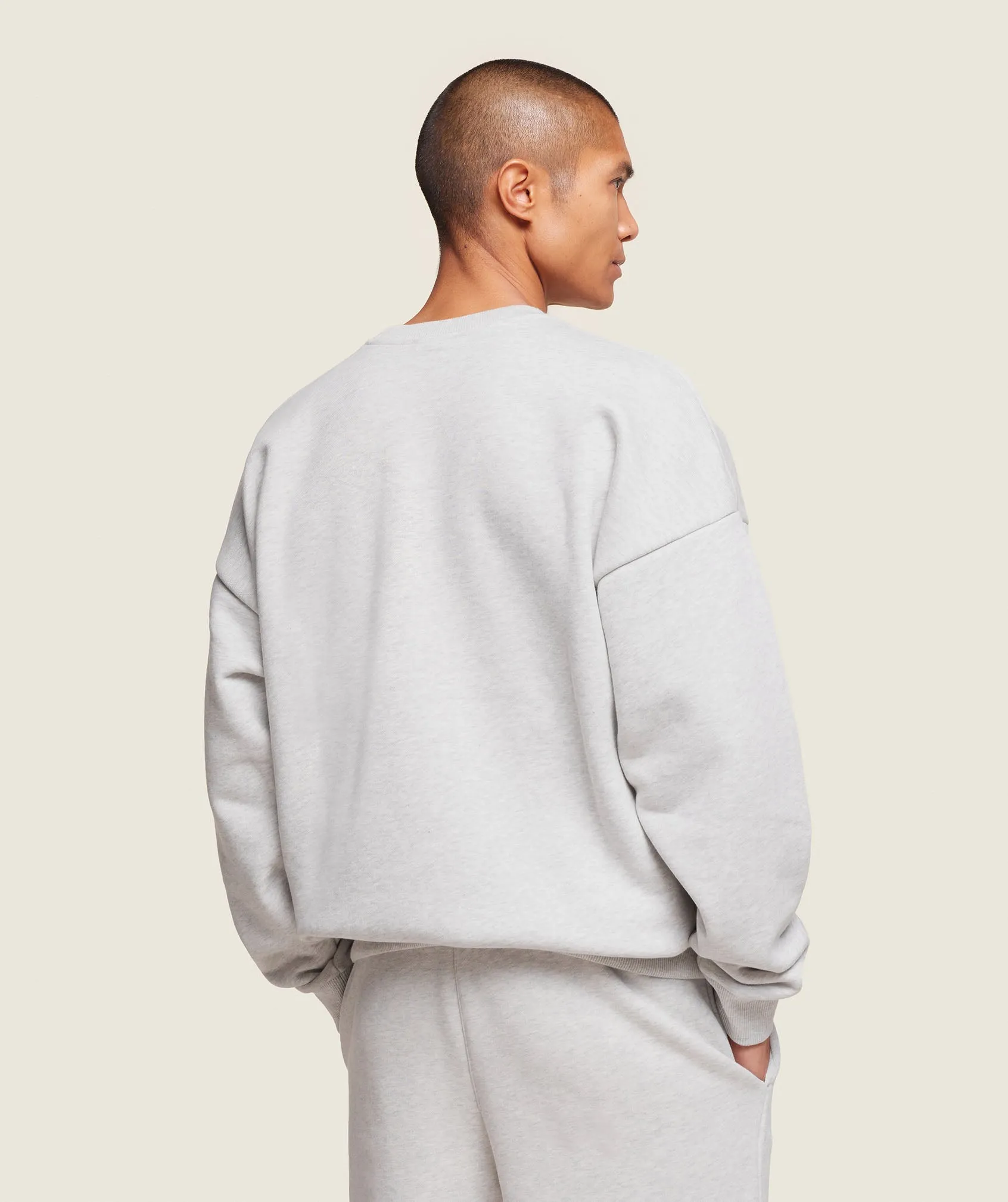 Gymshark Phys Ed Crew - Light Grey Marl sold by Gymshark product image thumbnail 2