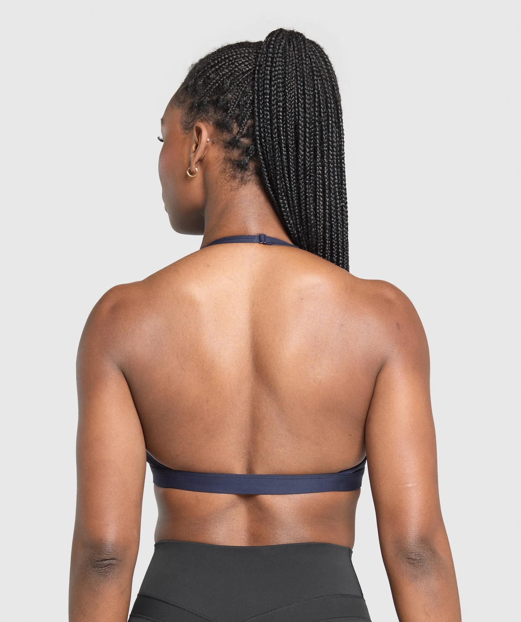 Gymshark Minimal Halterneck Sports Bra - Heavy Blue sold by Gymshark product image thumbnail 2