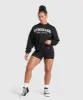 Gymshark Lifting Essentials Graphic Brushed Oversized Sweatshirt - Black sold by Gymshark
