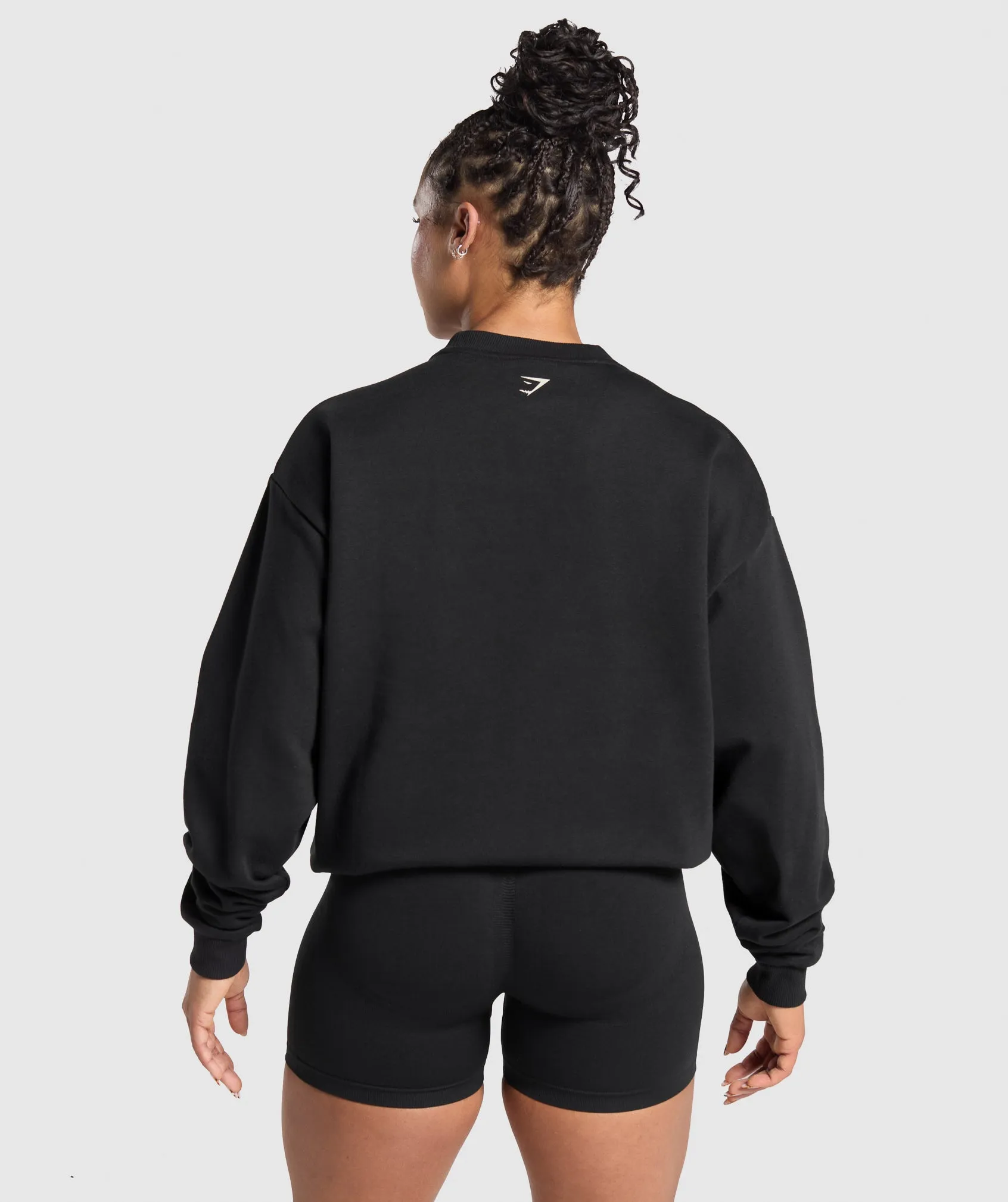 Gymshark Lifting Essentials Graphic Brushed Oversized Sweatshirt - Black sold by Gymshark product image thumbnail 2