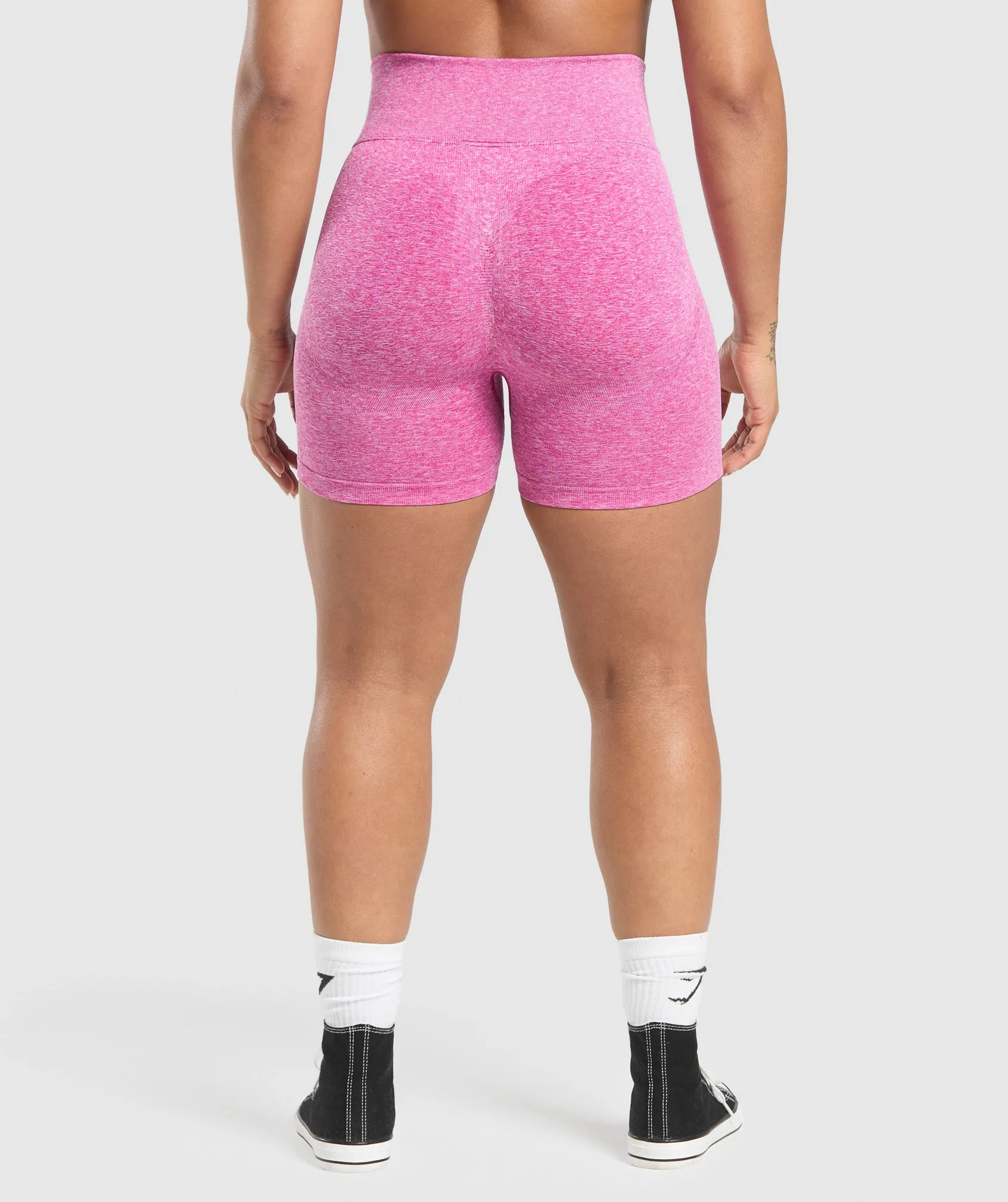 Gymshark Lift Seamless Shorts - Winning Pink/White Marl sold by Gymshark product image thumbnail 2