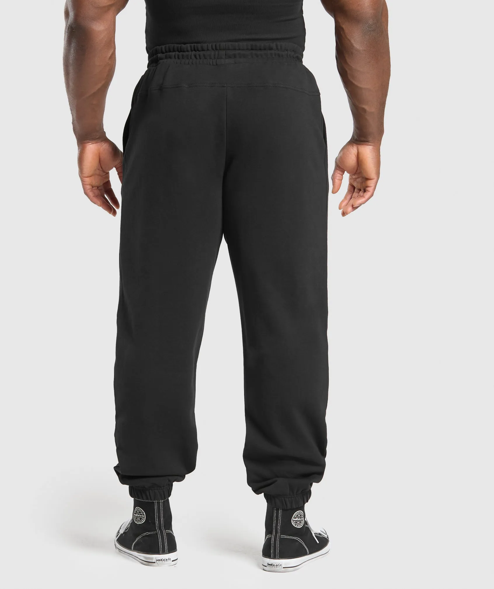Gymshark Global Lifting Oversized Essential Joggers - Black/Conditioning Red sold by Gymshark product image thumbnail 2