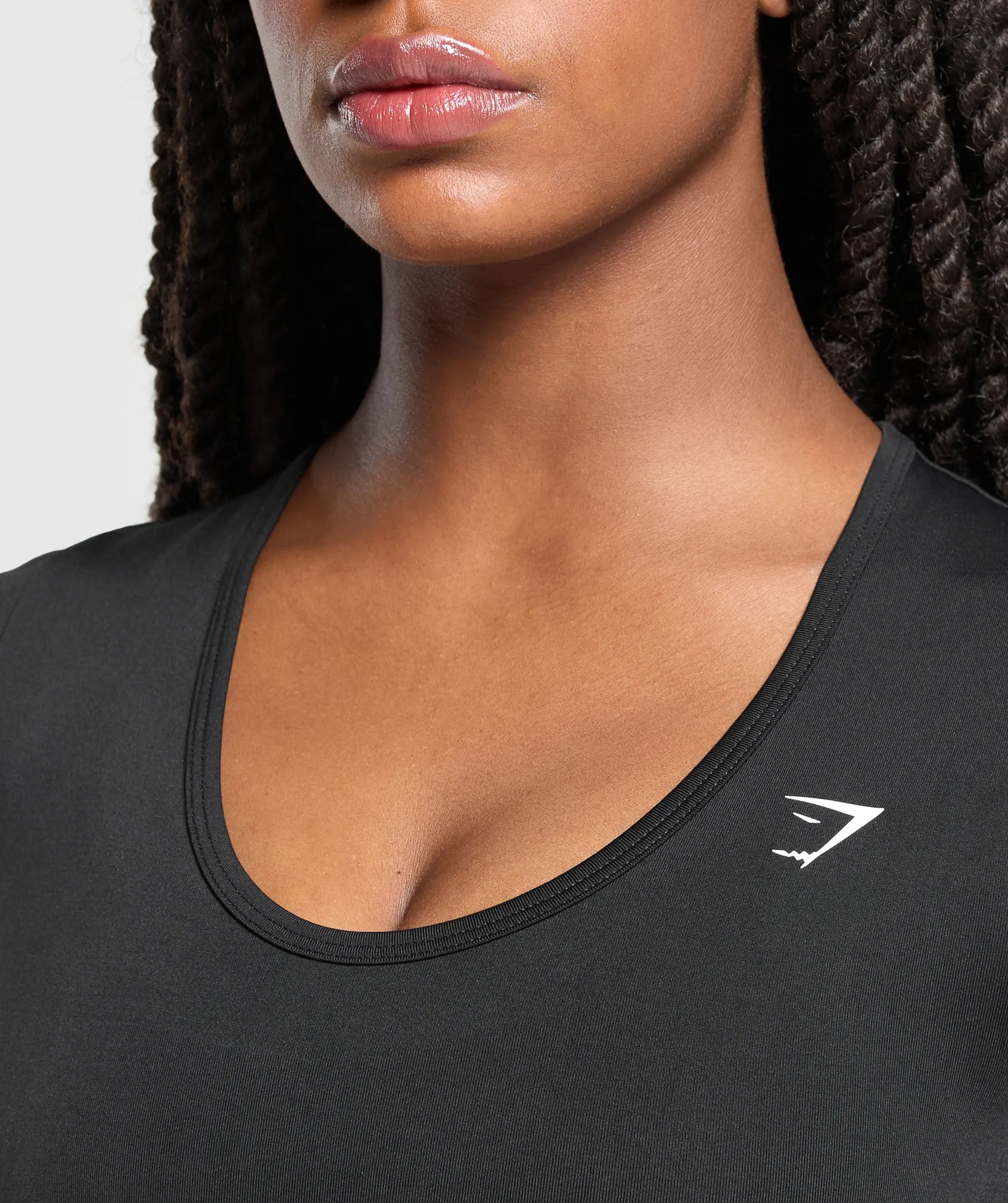 Gymshark Everyday Seamless Tight Fit Crew Neck Tee - Black sold by Gymshark product image thumbnail 5