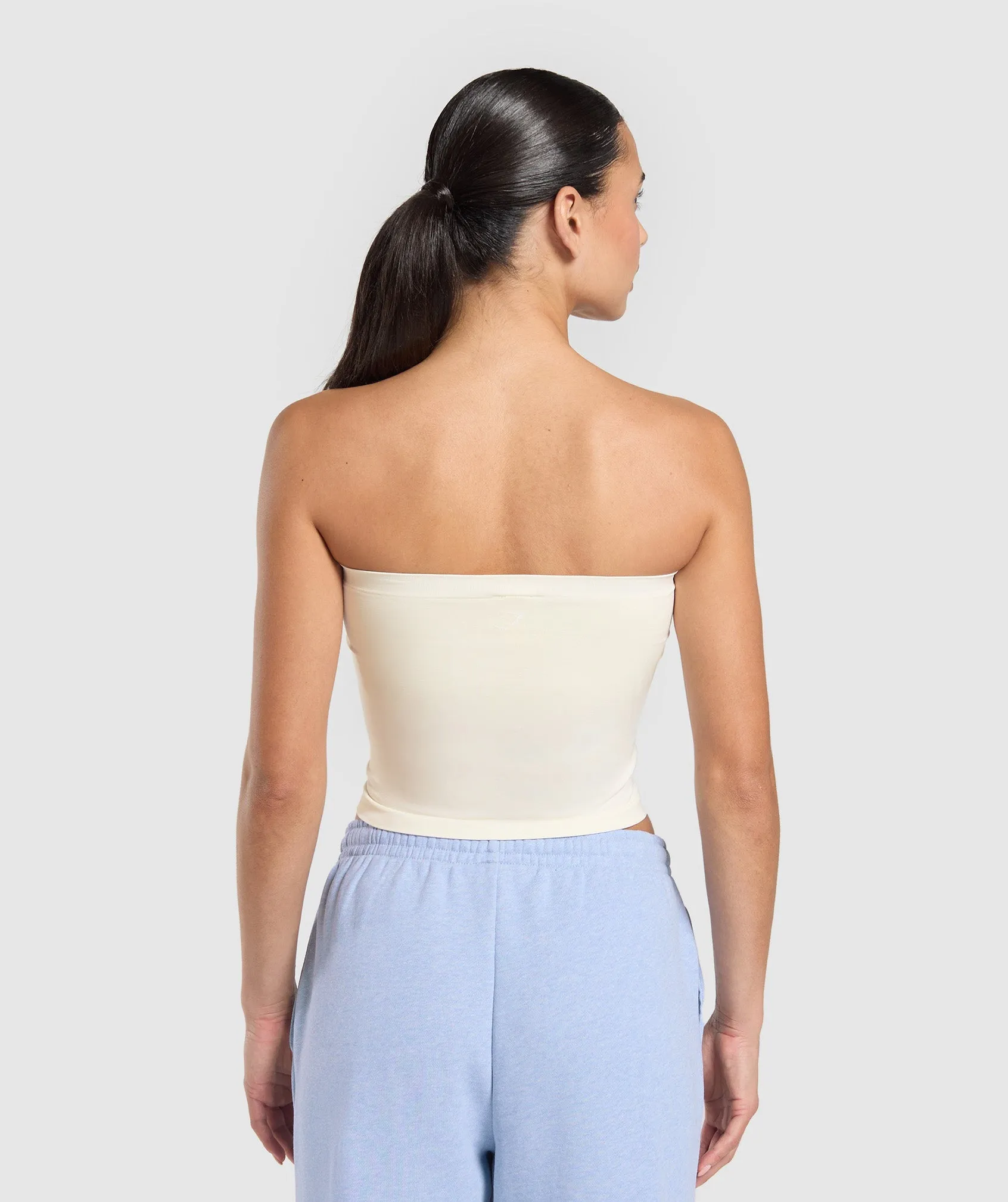Gymshark Everyday Seamless Midi Tube Top - Soft White sold by Gymshark product image thumbnail 2