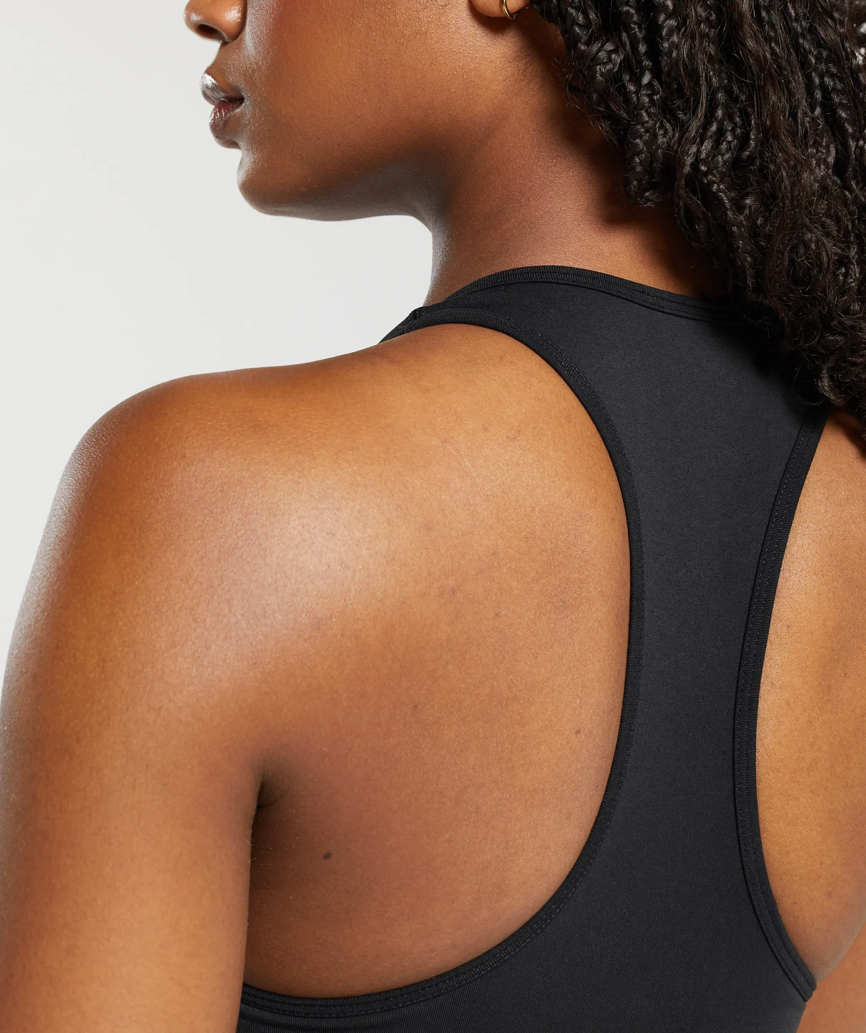 Gymshark Everyday Seamless Tight Fit Tank - Black sold by Gymshark product image thumbnail 5