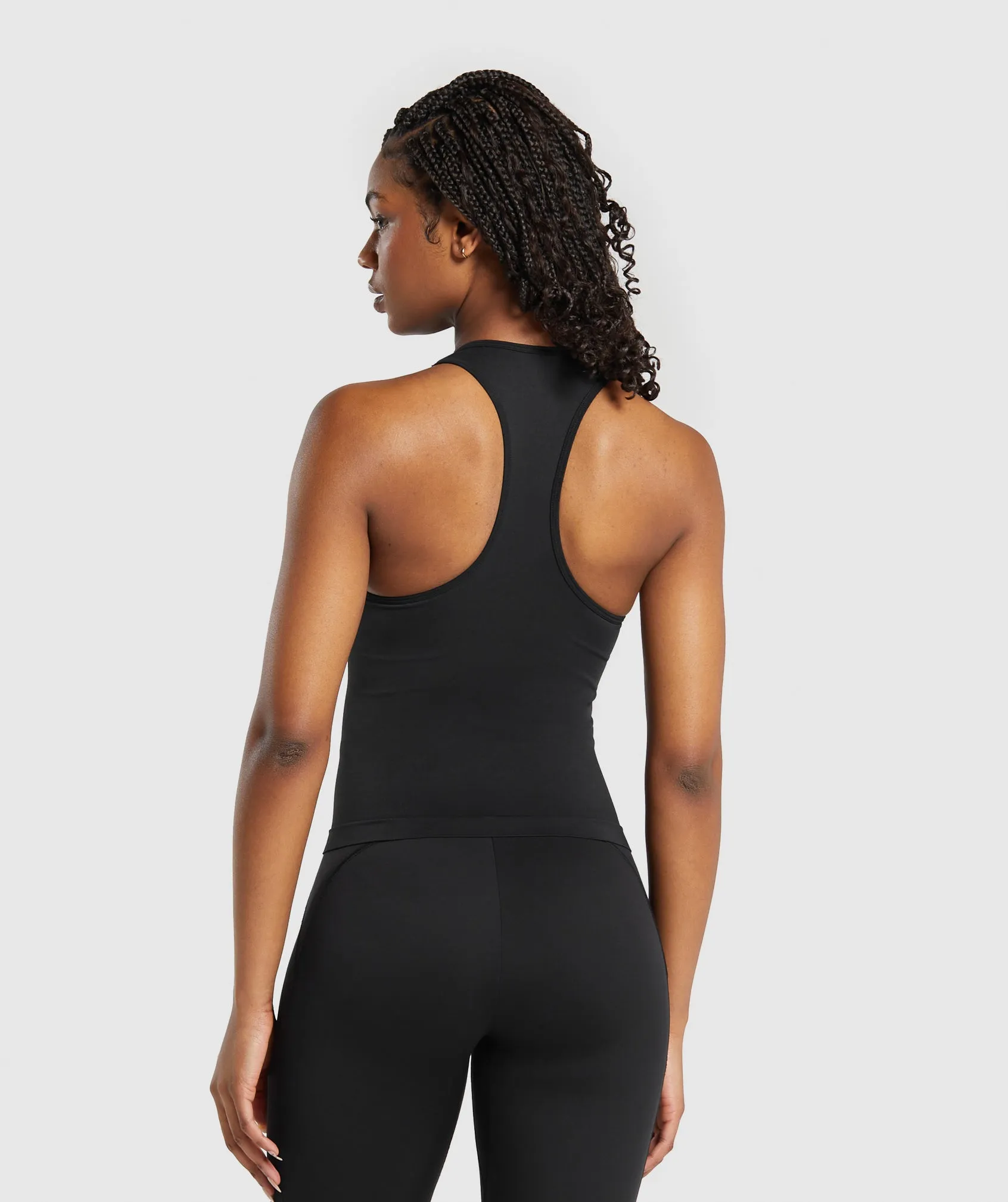 Gymshark Everyday Seamless Tight Fit Tank - Black sold by Gymshark product image thumbnail 2