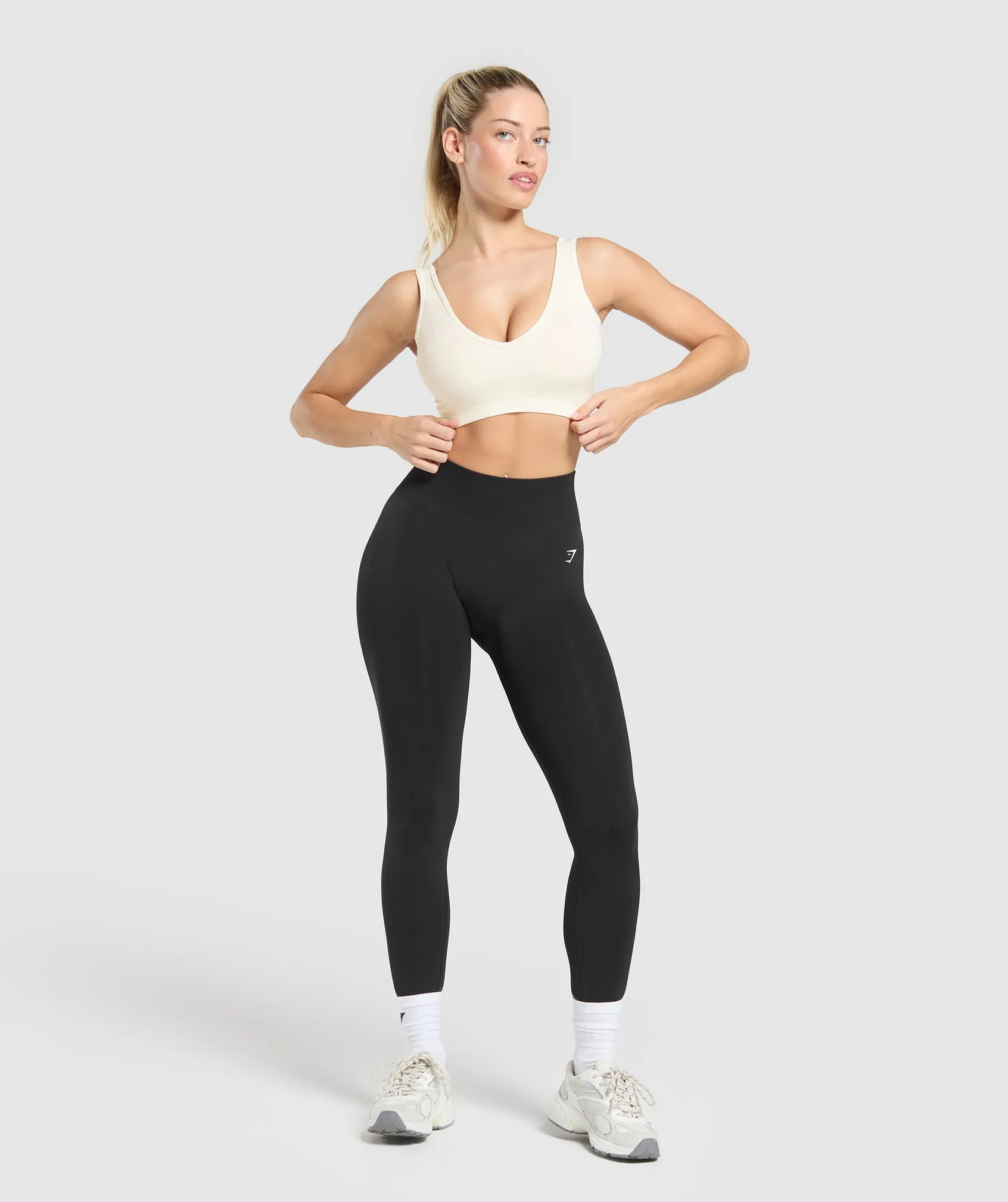 Gymshark Everyday Seamless Sports Bra - Soft White sold by Gymshark product image thumbnail 4