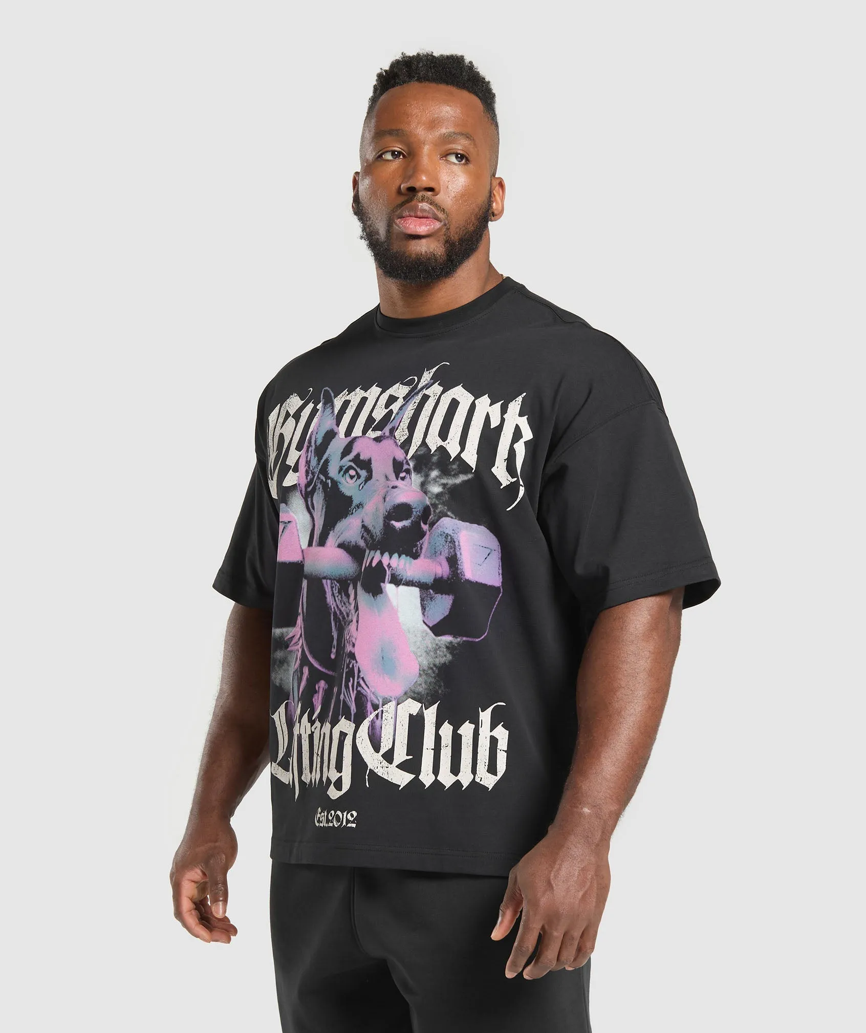 Gymshark Doberman Graphic T-Shirt - Black sold by Gymshark product image thumbnail 5