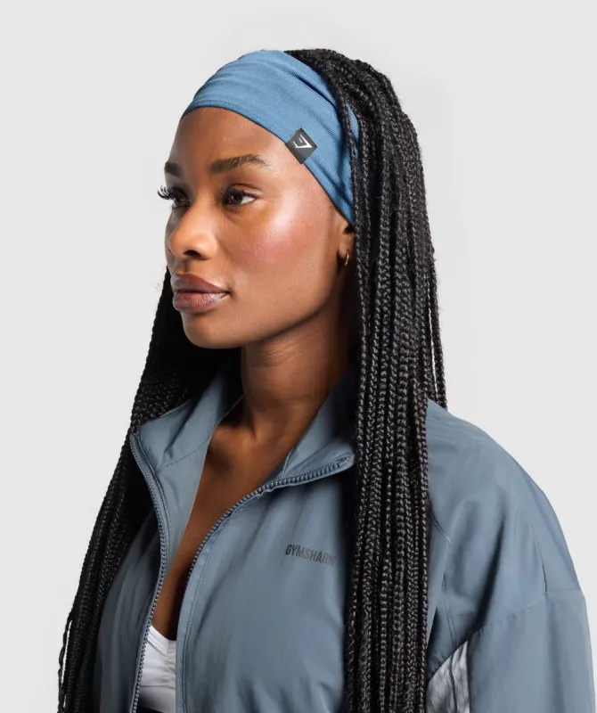 Gymshark Diffuse Sweat Headband - Classic Blue sold by Gymshark