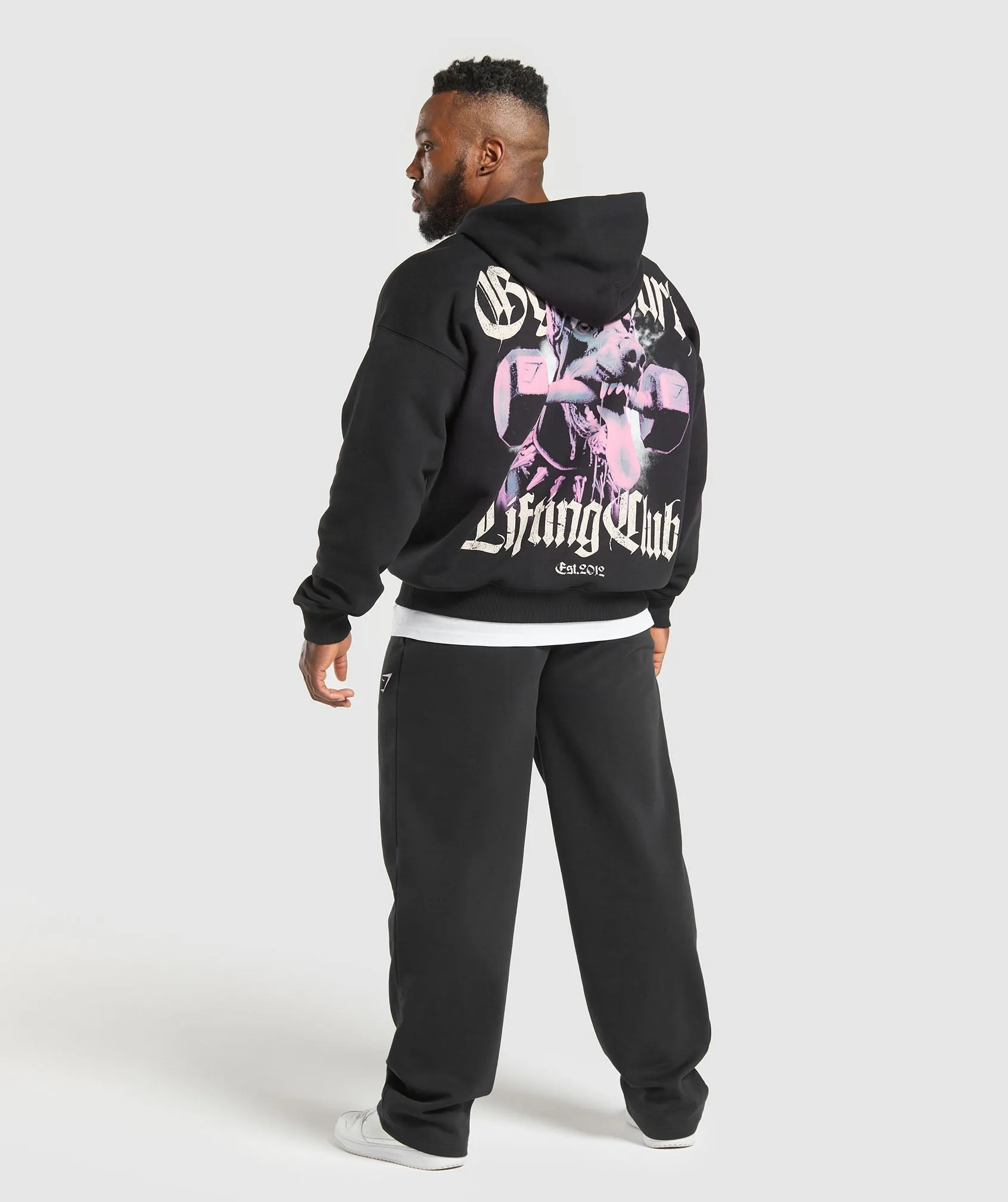 Gymshark Doberman Graphic Hoodie - Black sold by Gymshark product image thumbnail 3