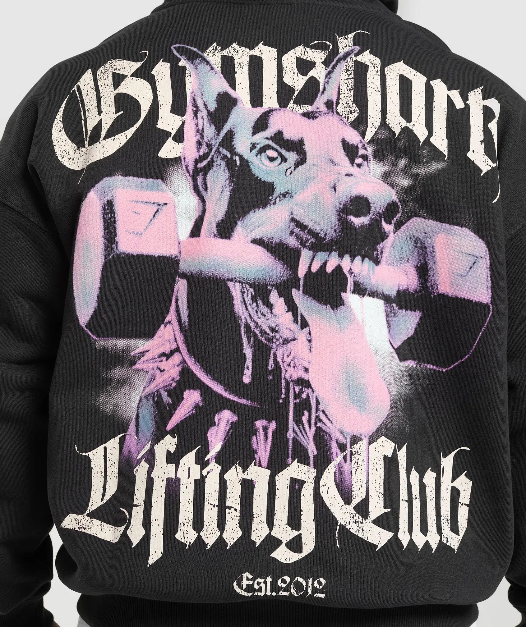 Gymshark Doberman Graphic Hoodie - Black sold by Gymshark product image thumbnail 4