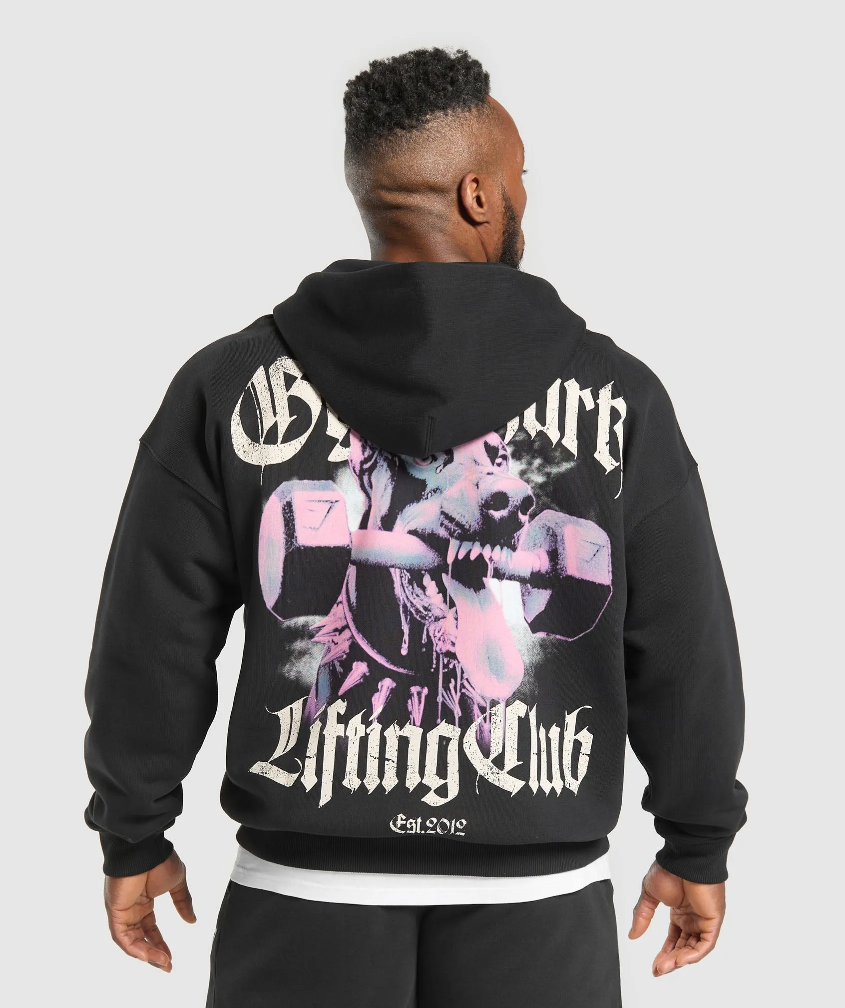 Gymshark Doberman Graphic Hoodie - Black sold by Gymshark