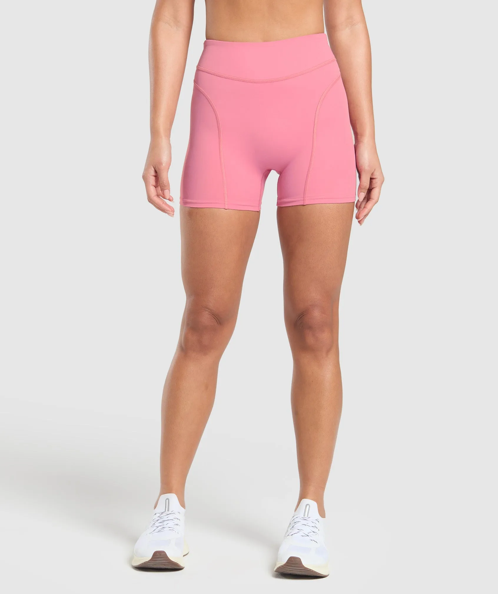Gymshark Dipped Waistband Shorts - Sunset Pink sold by Gymshark