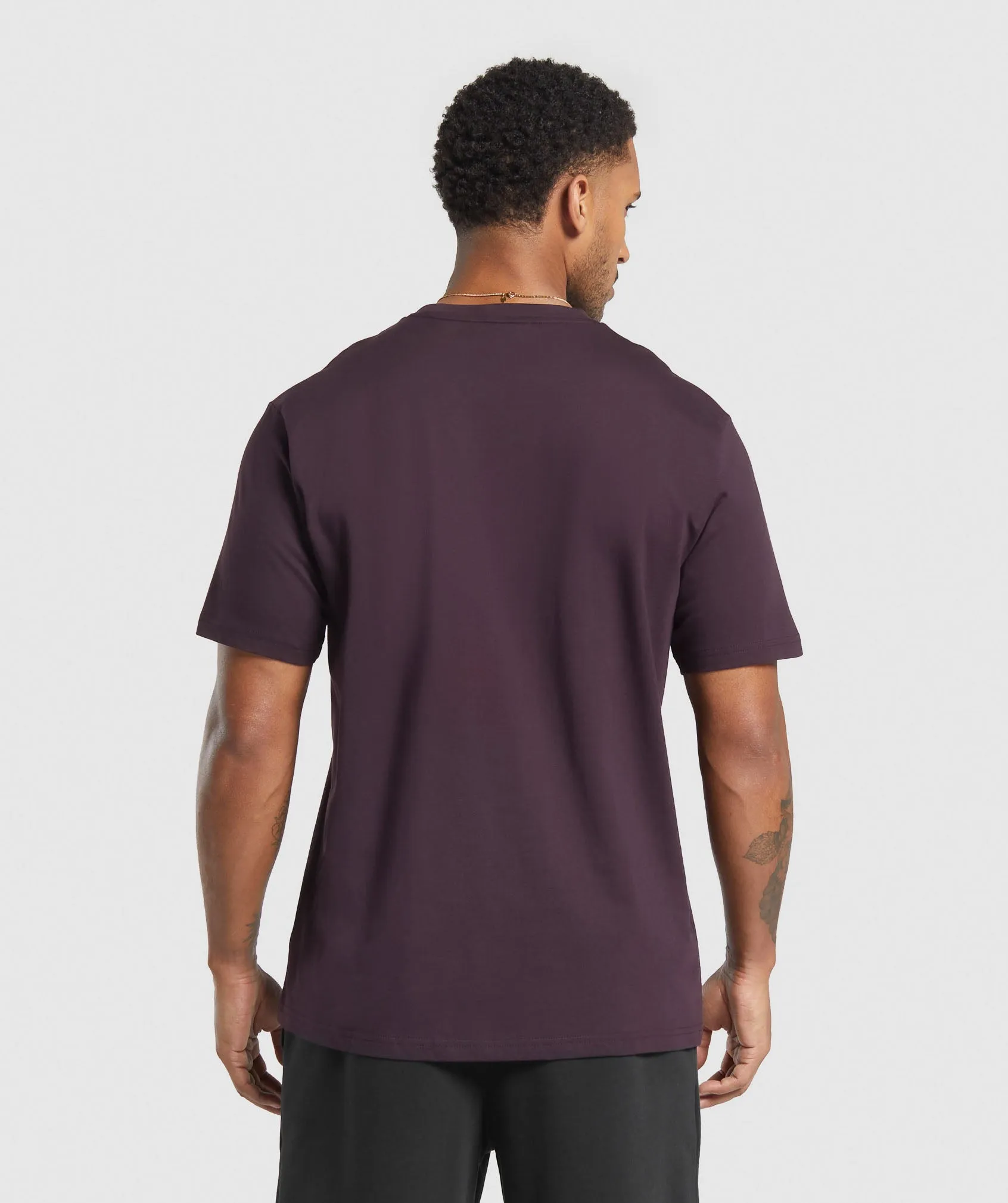 Gymshark Crest T-Shirt - Plum Brown sold by Gymshark product image thumbnail 2