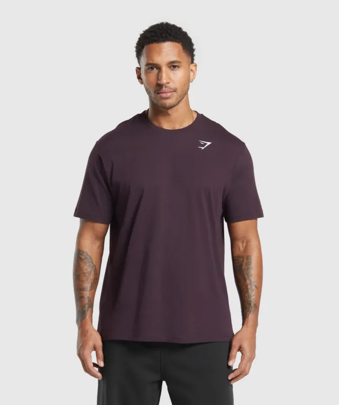Gymshark Crest T-Shirt - Plum Brown sold by Gymshark