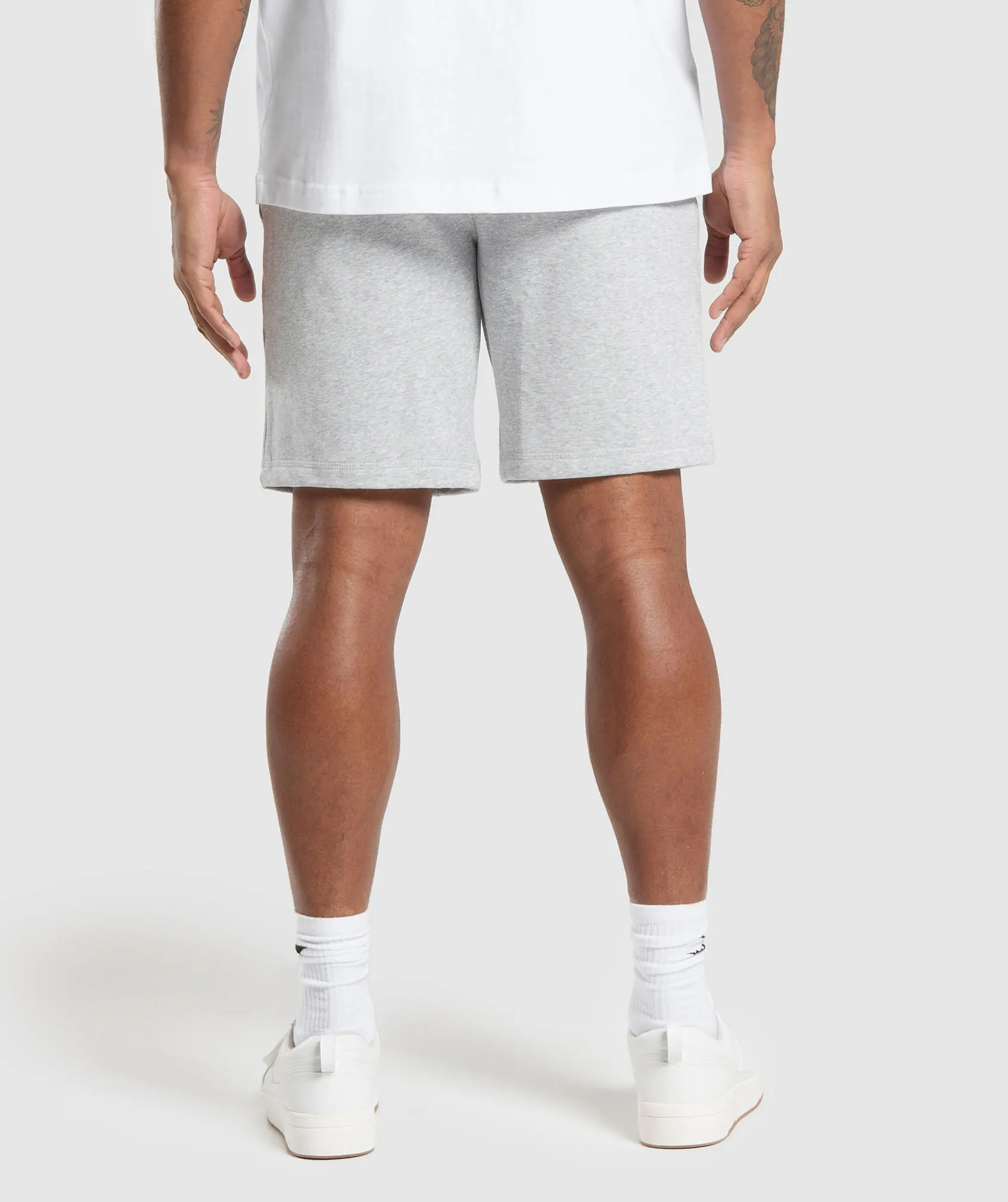 Gymshark Crest 9" Shorts - Light Grey Marl sold by Gymshark product image thumbnail 2