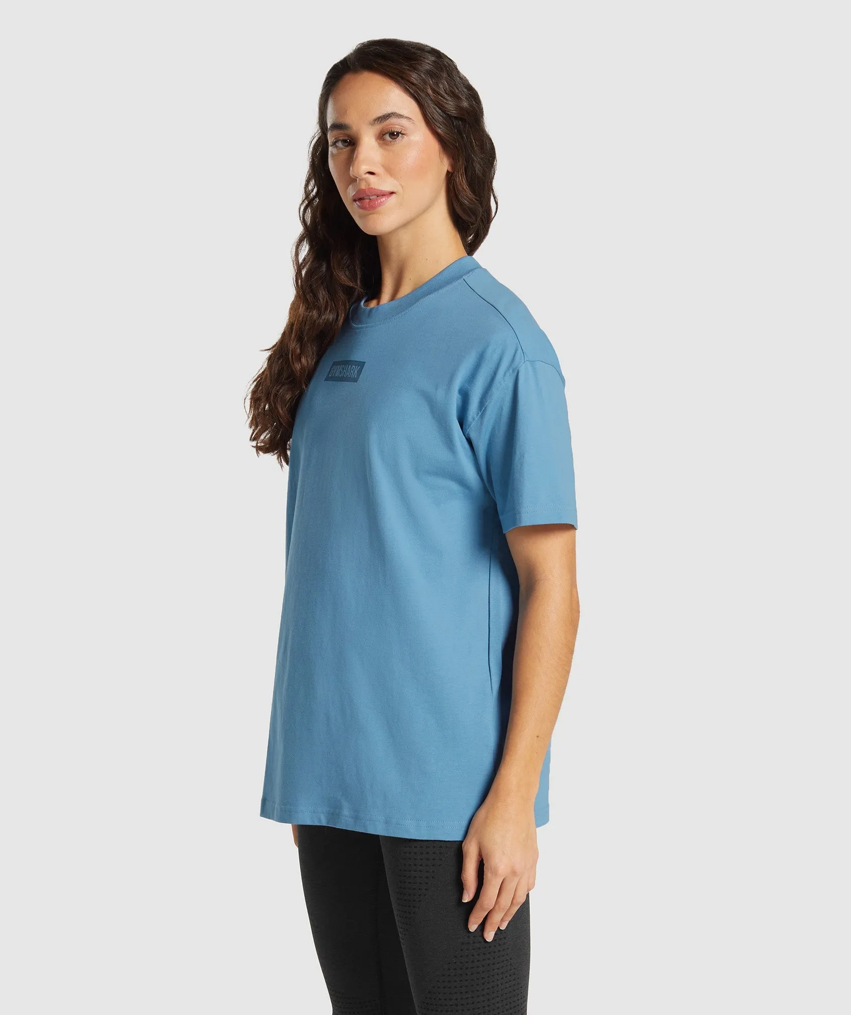 Gymshark Block Oversized T-Shirt - Classic Blue sold by Gymshark product image thumbnail 3