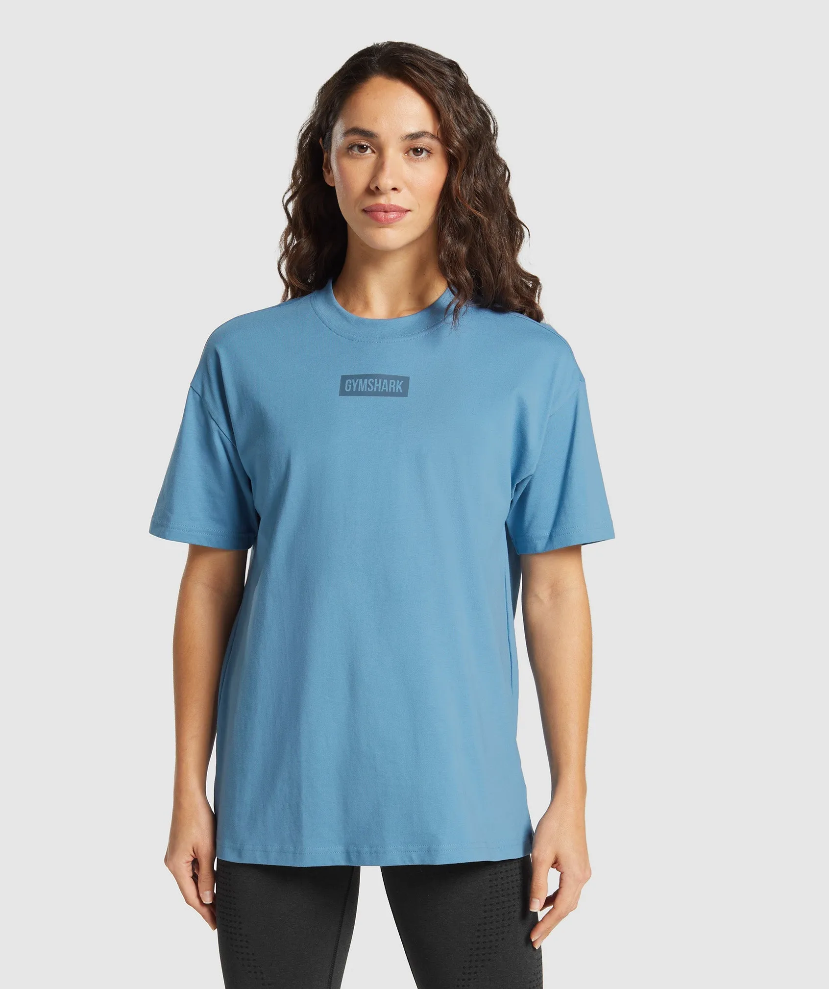 Gymshark Block Oversized T-Shirt - Classic Blue sold by Gymshark