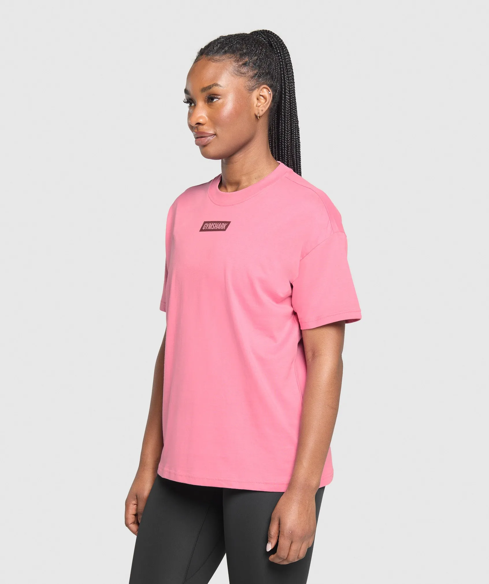 Gymshark Block Oversized T-Shirt - Sunset Pink sold by Gymshark product image thumbnail 3