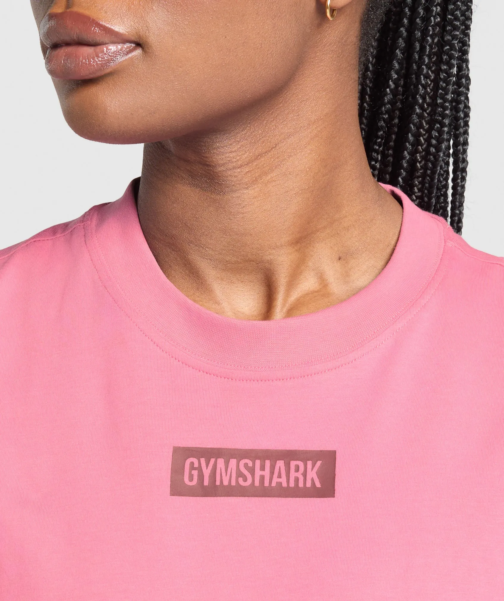 Gymshark Block Oversized T-Shirt - Sunset Pink sold by Gymshark product image thumbnail 5