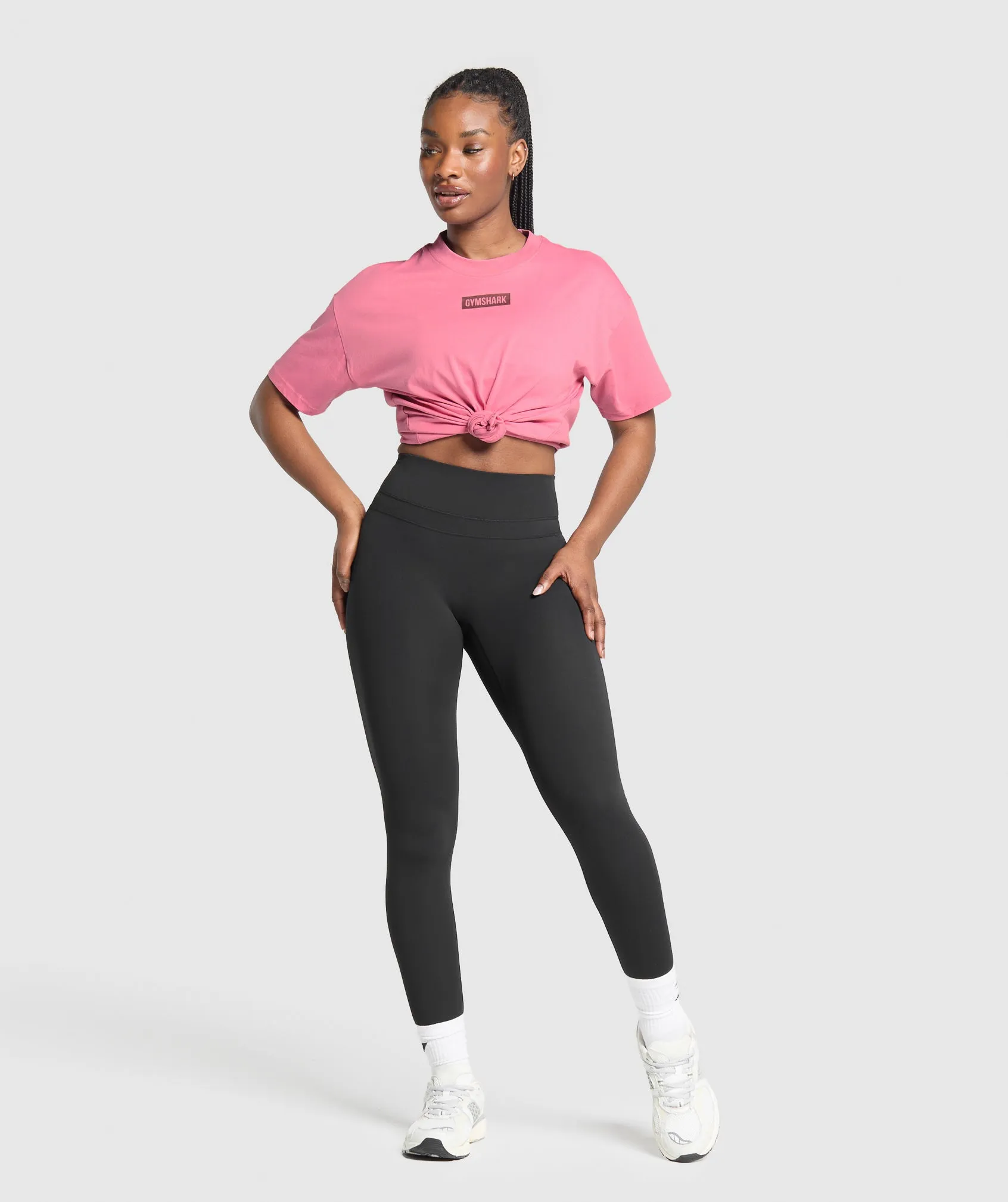 Gymshark Block Oversized T-Shirt - Sunset Pink sold by Gymshark product image thumbnail 4