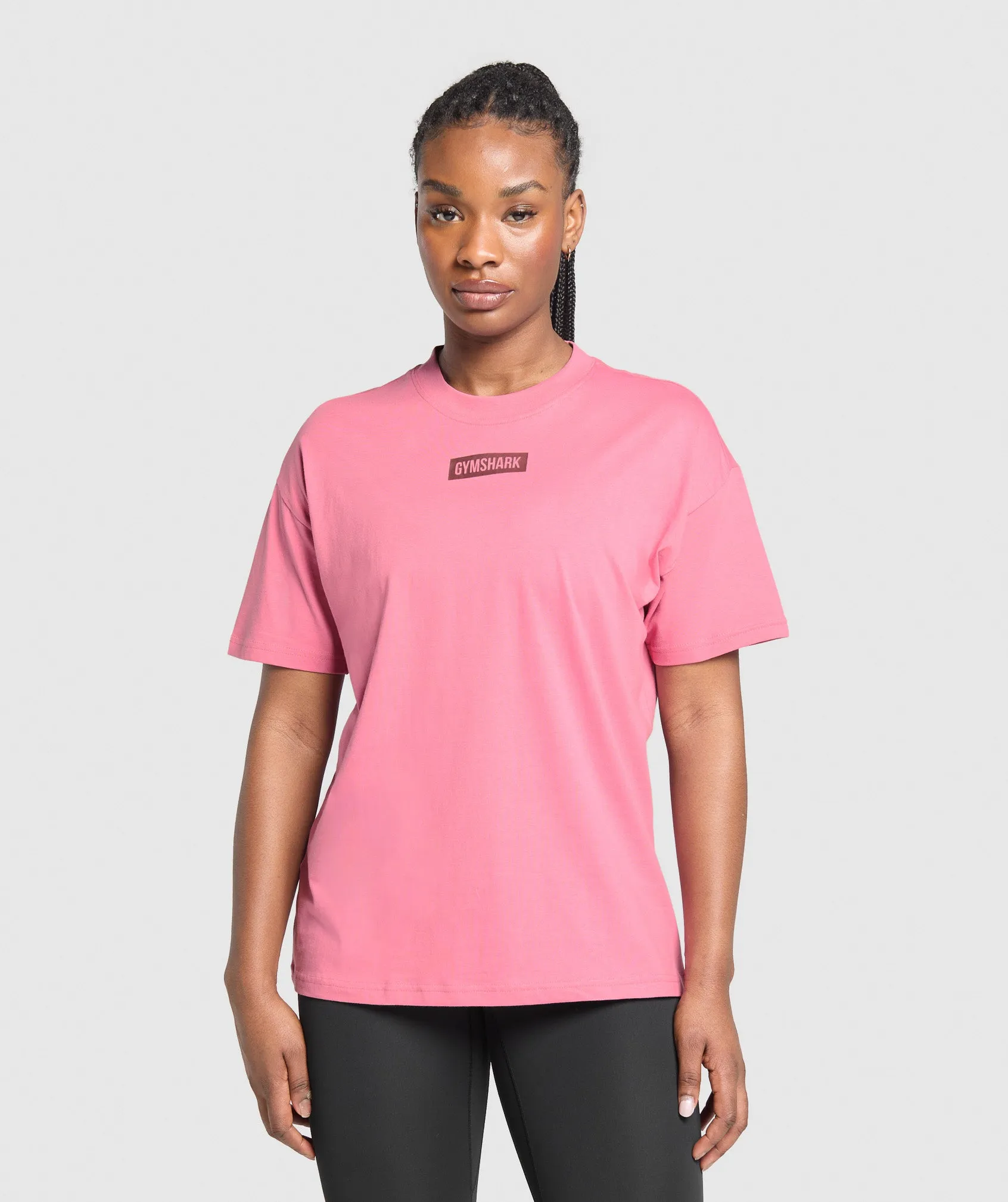 Gymshark Block Oversized T-Shirt - Sunset Pink sold by Gymshark