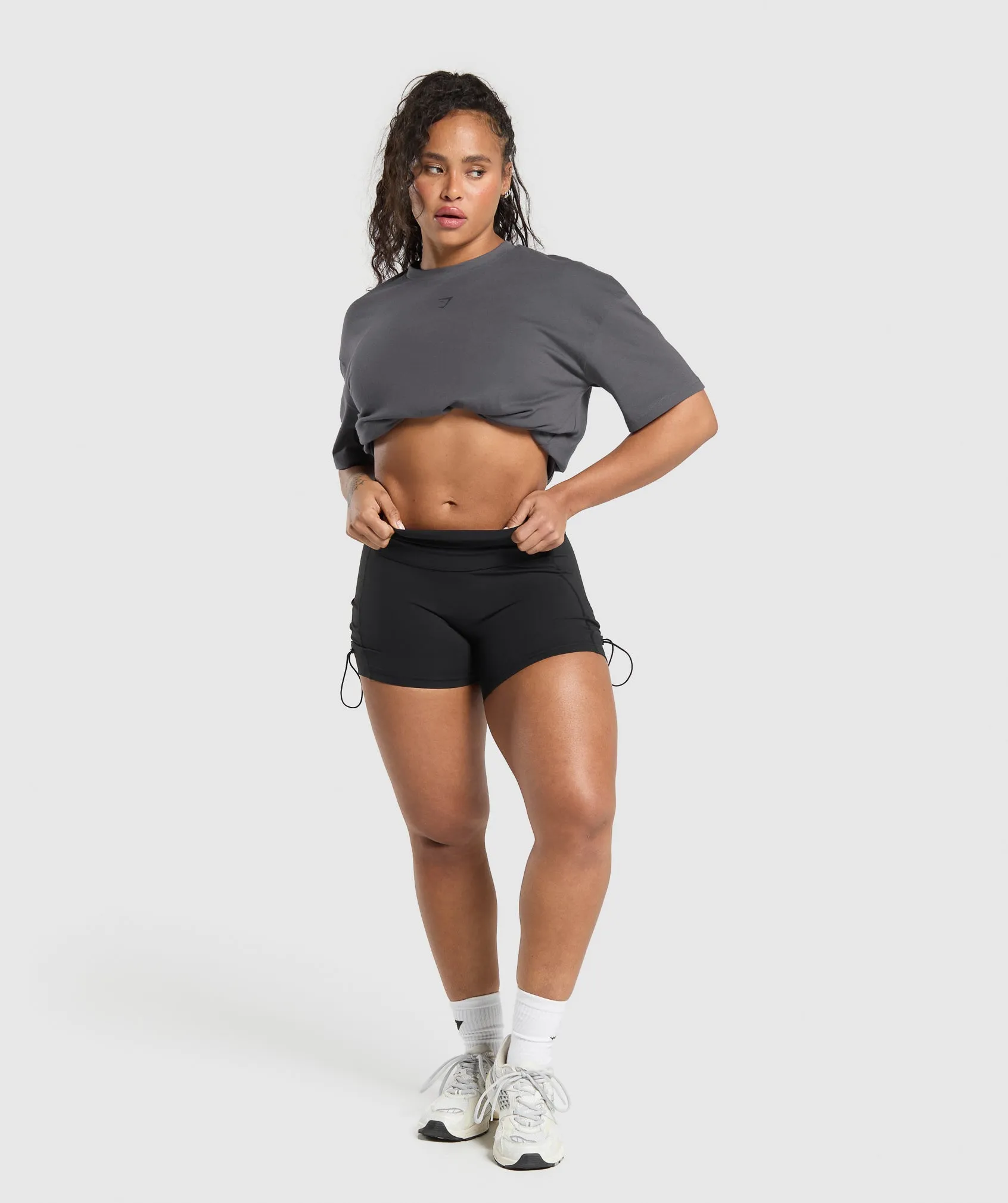 Gymshark Back Gains Graphic Oversized Tee - Graphite Grey sold by Gymshark product image thumbnail 3