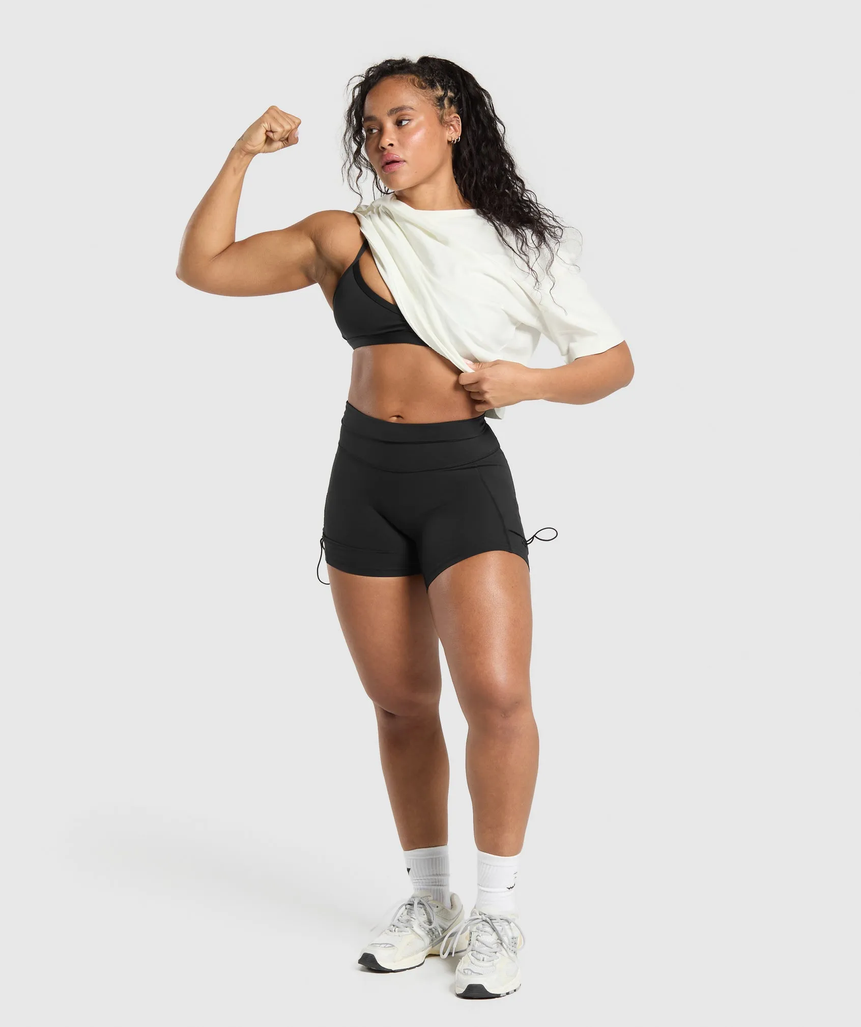 Gymshark Back Gains Graphic Oversized Tee - Soft White sold by Gymshark product image thumbnail 3