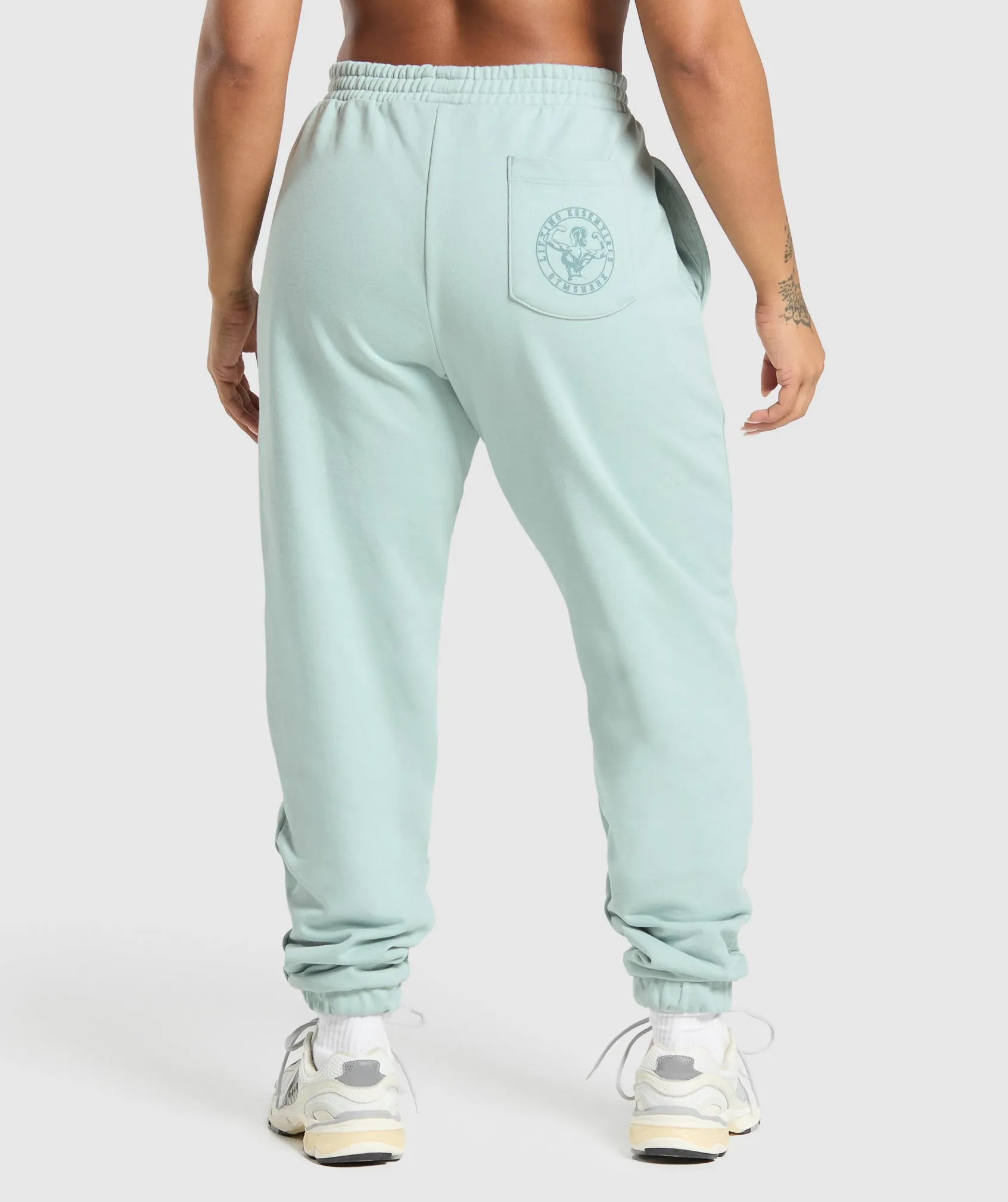 Gymshark Back Gains Graphic Joggers - Morning Blue sold by Gymshark product image thumbnail 2