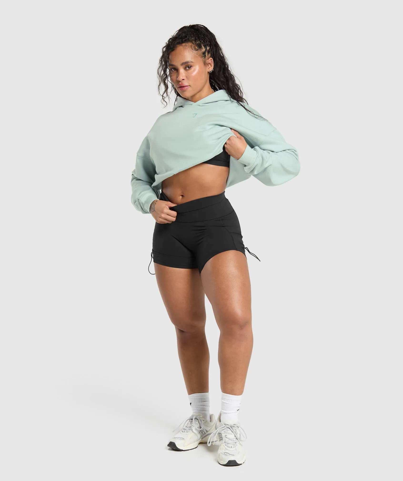 Gymshark Back Gains Graphic Hoodie - Morning Blue sold by Gymshark product image thumbnail 4