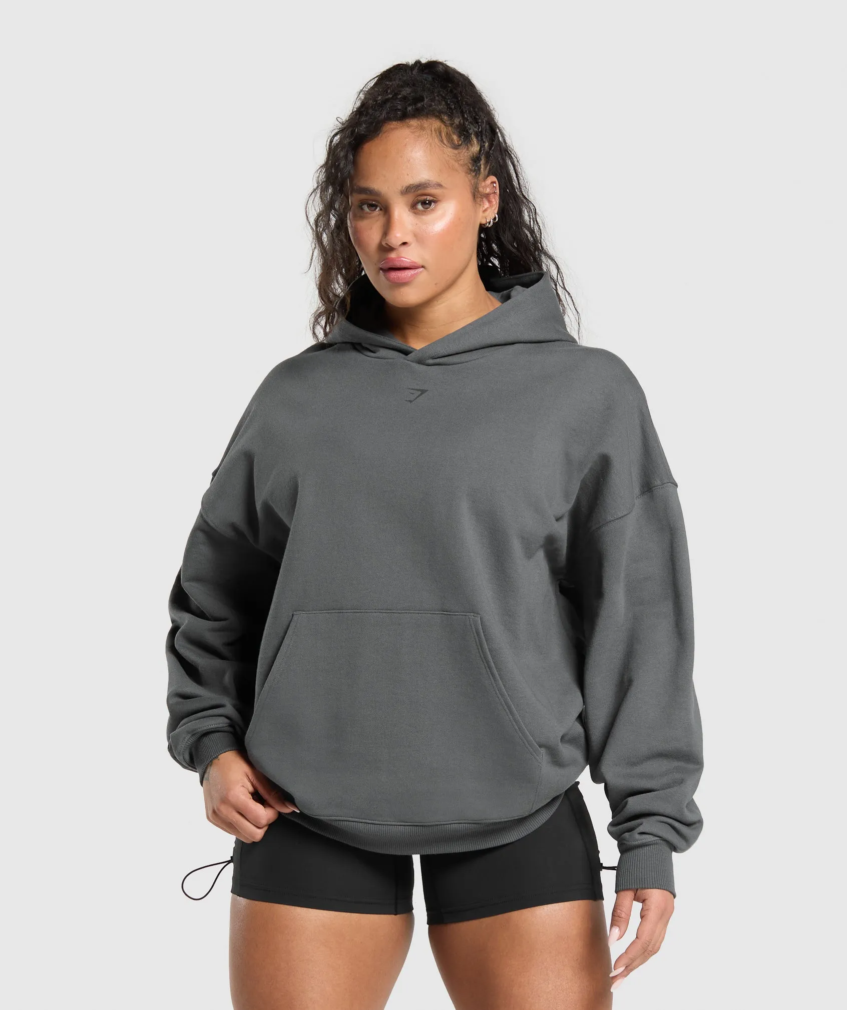 Gymshark Back Gains Graphic Hoodie - Graphite Grey sold by Gymshark