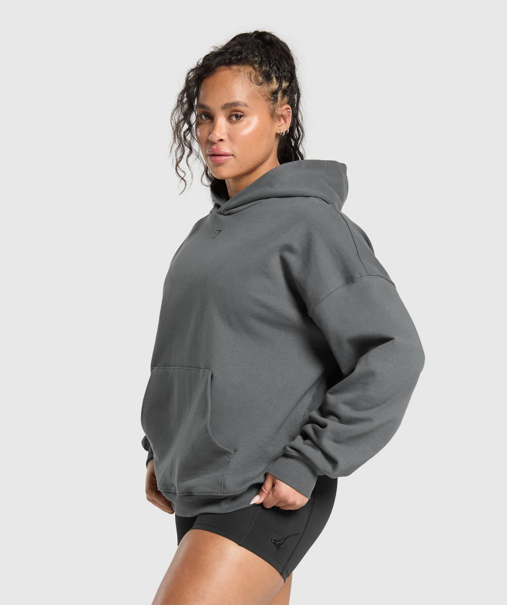 Gymshark Back Gains Graphic Hoodie - Graphite Grey sold by Gymshark product image thumbnail 3