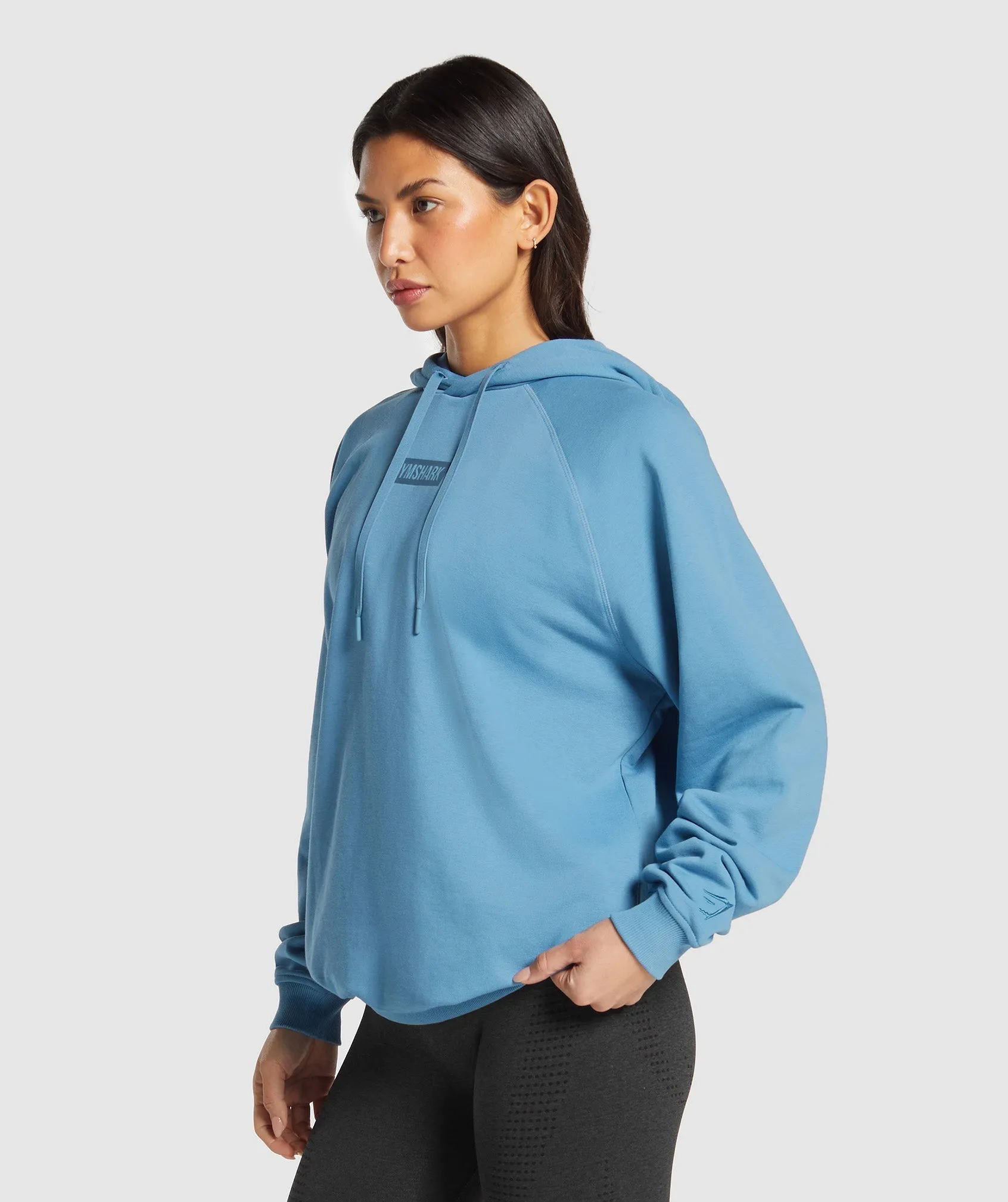 Gymshark Block Oversized Hoodie - Classic Blue sold by Gymshark product image thumbnail 3