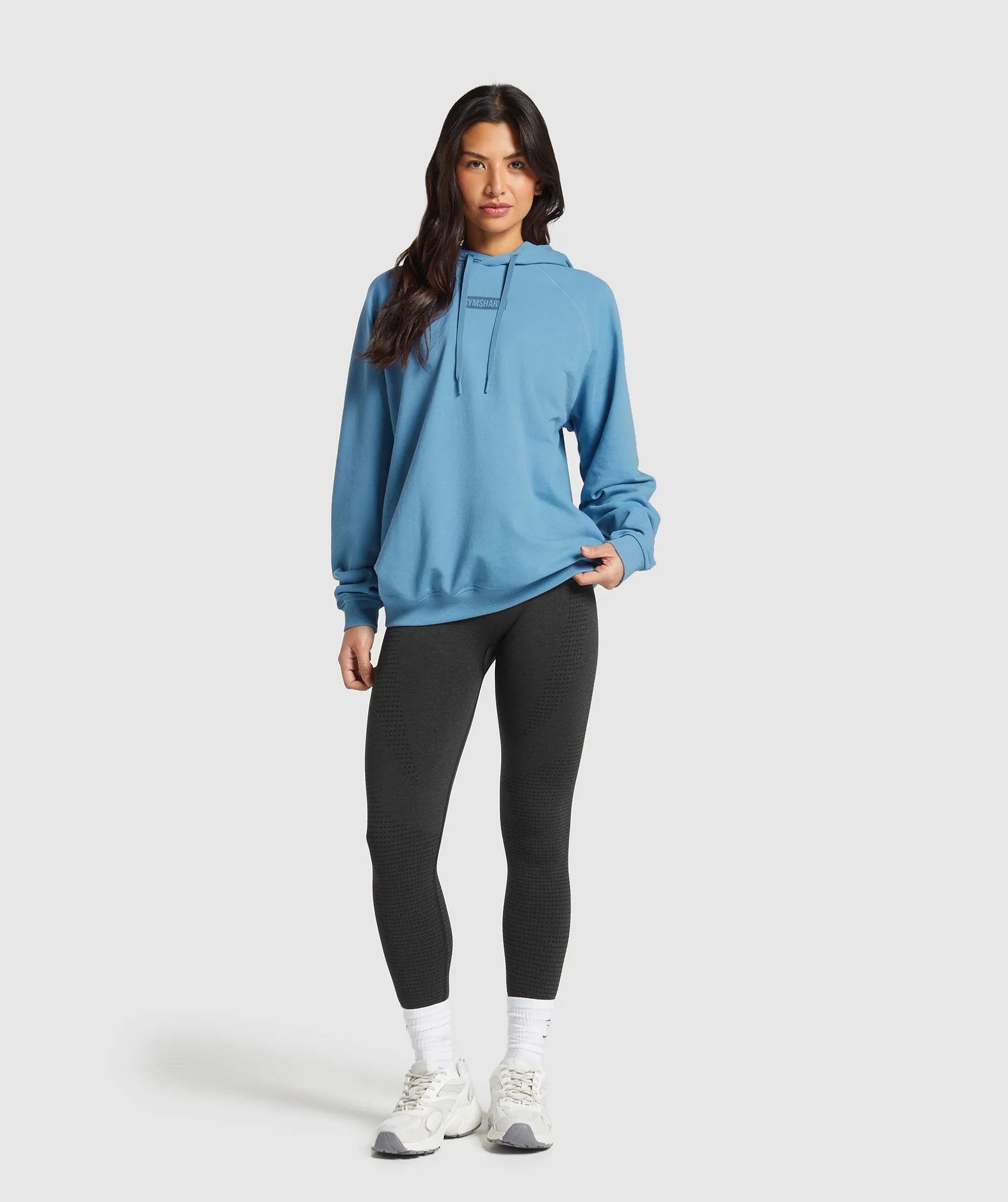 Gymshark Block Oversized Hoodie - Classic Blue sold by Gymshark product image thumbnail 4