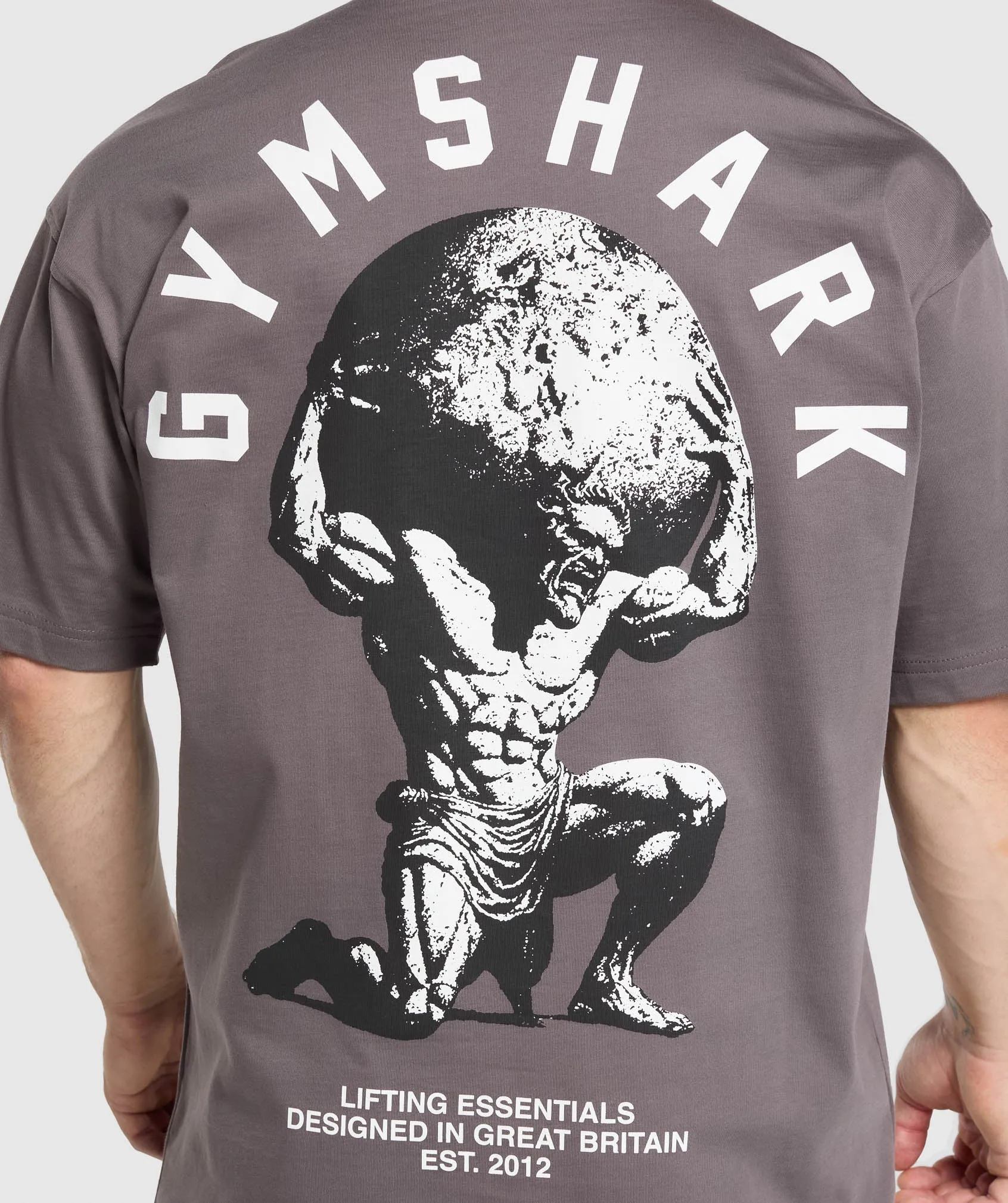 Gymshark Atlas T-Shirt - Brushed Purple sold by Gymshark product image thumbnail 4