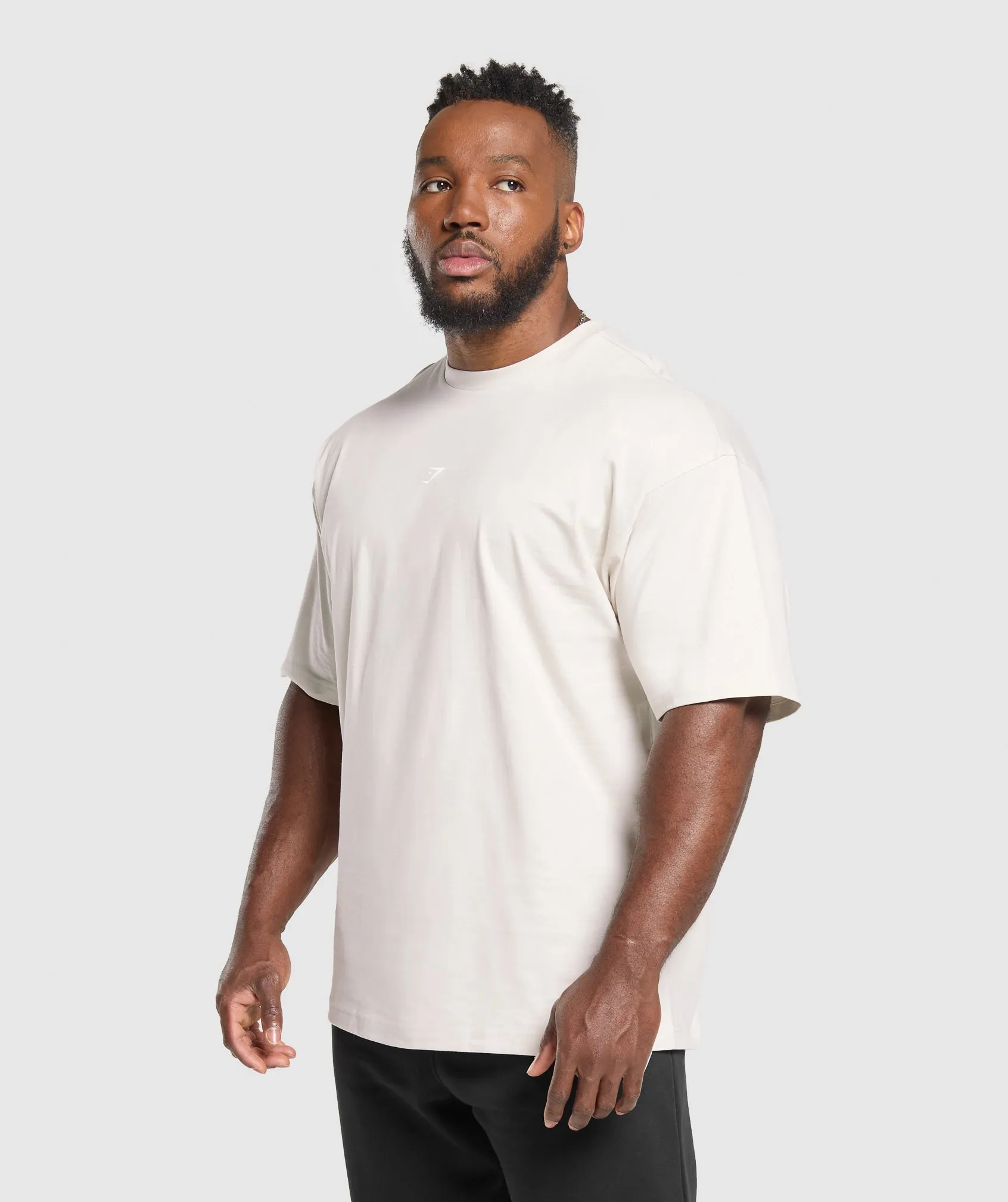 Gymshark Atlas T-Shirt - Oat White sold by Gymshark product image thumbnail 3