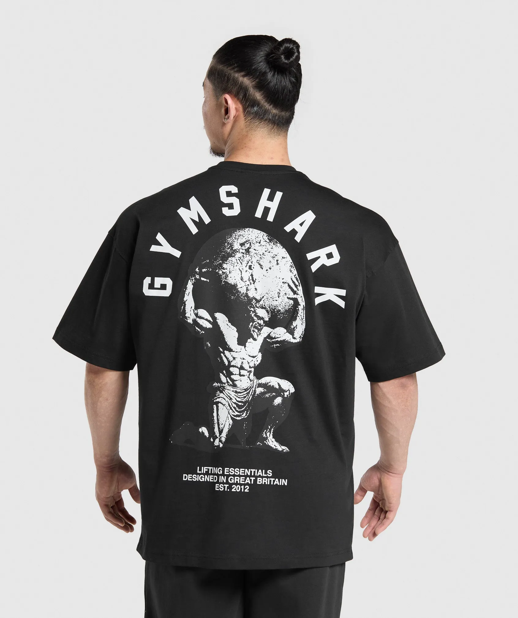 Gymshark Atlas T-Shirt - Black sold by Gymshark