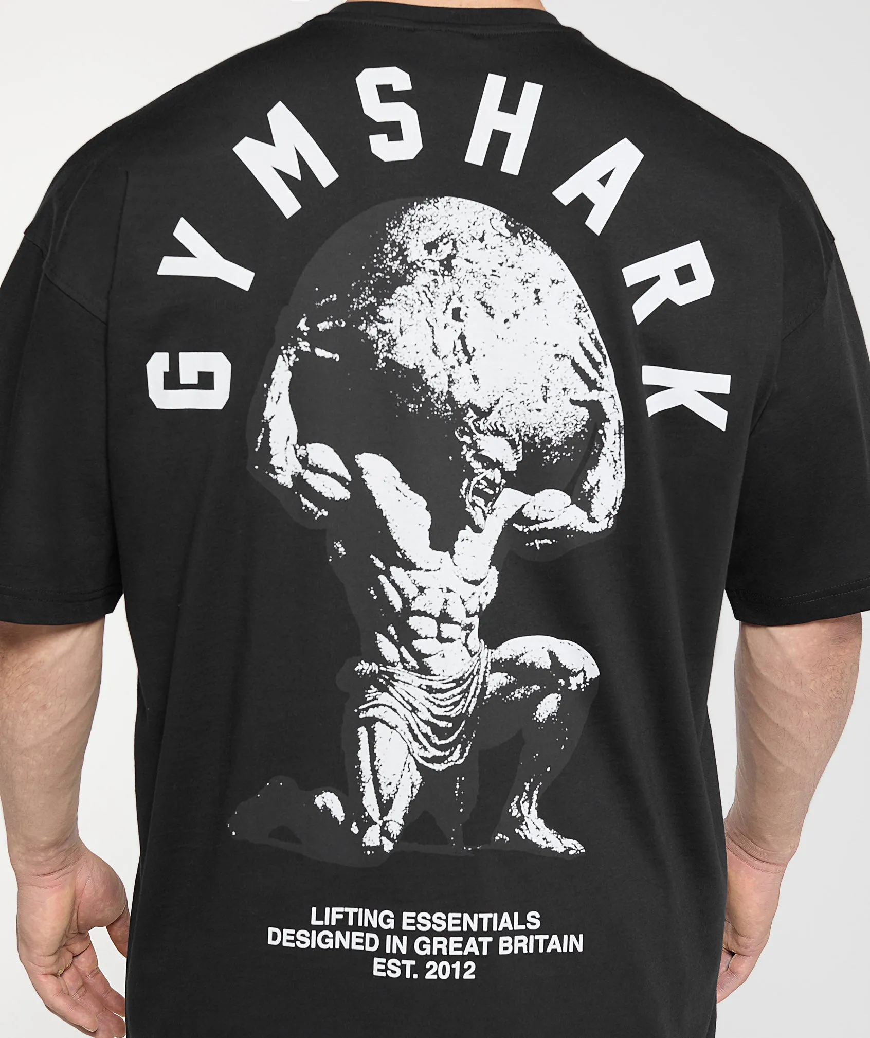Gymshark Atlas T-Shirt - Black sold by Gymshark product image thumbnail 5