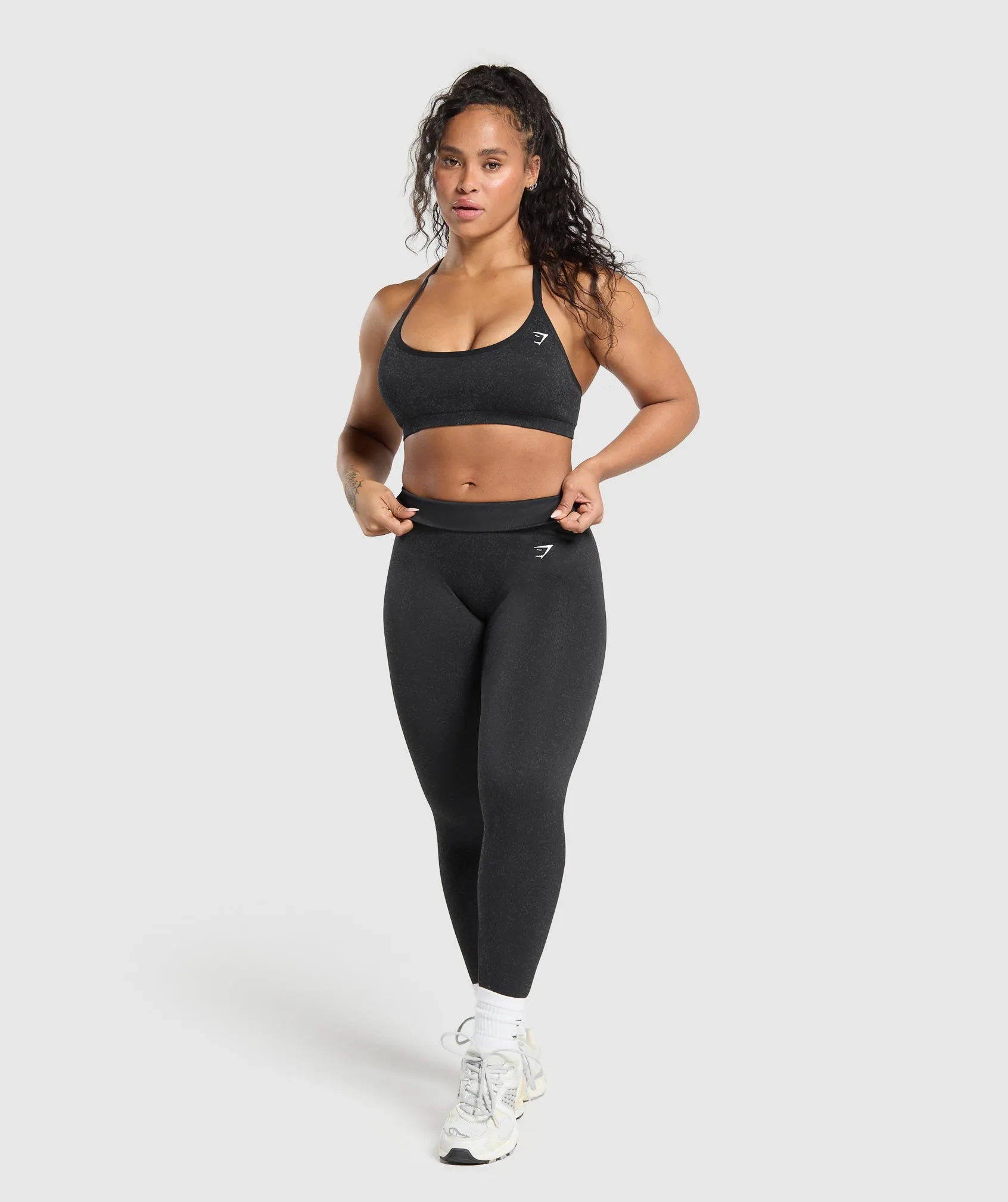 Gymshark Adapt Fleck T-Back Bra - Black sold by Gymshark product image thumbnail 4