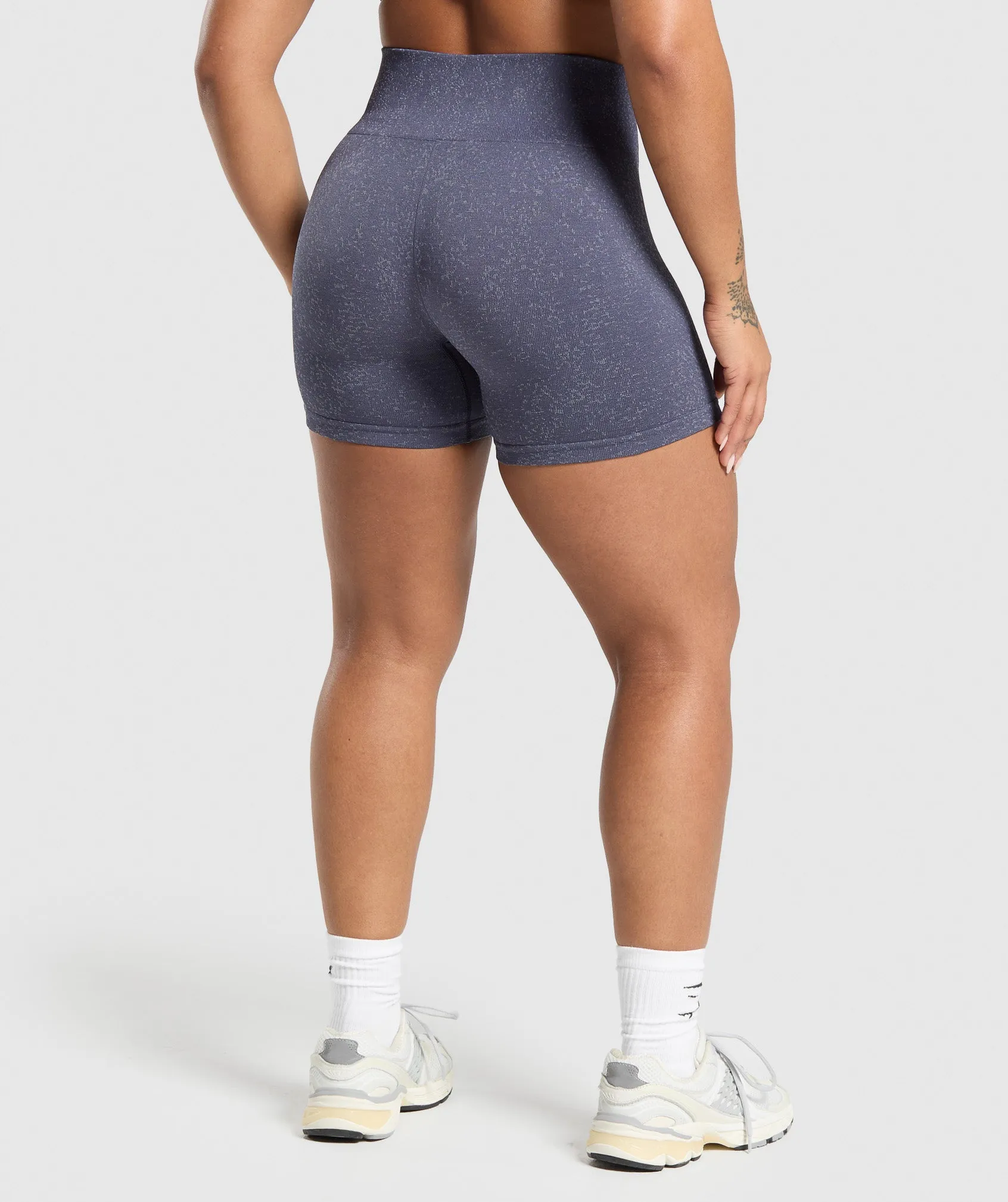 Gymshark Adapt Fleck Seamless Shorts - Weighted Purple/Metal Purple sold by Gymshark product image thumbnail 2