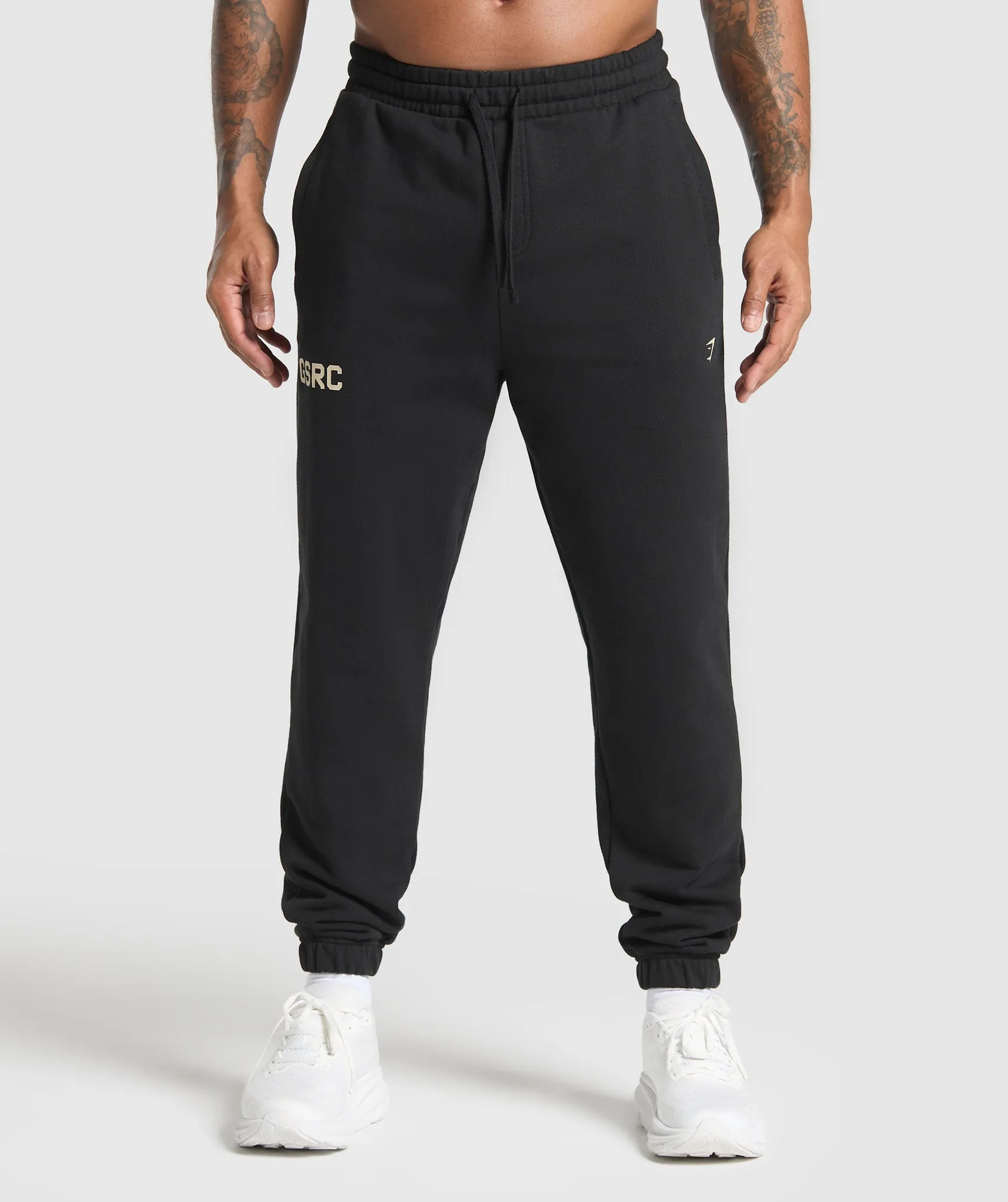 Gymshark Running Graphic Joggers - Black sold by Gymshark