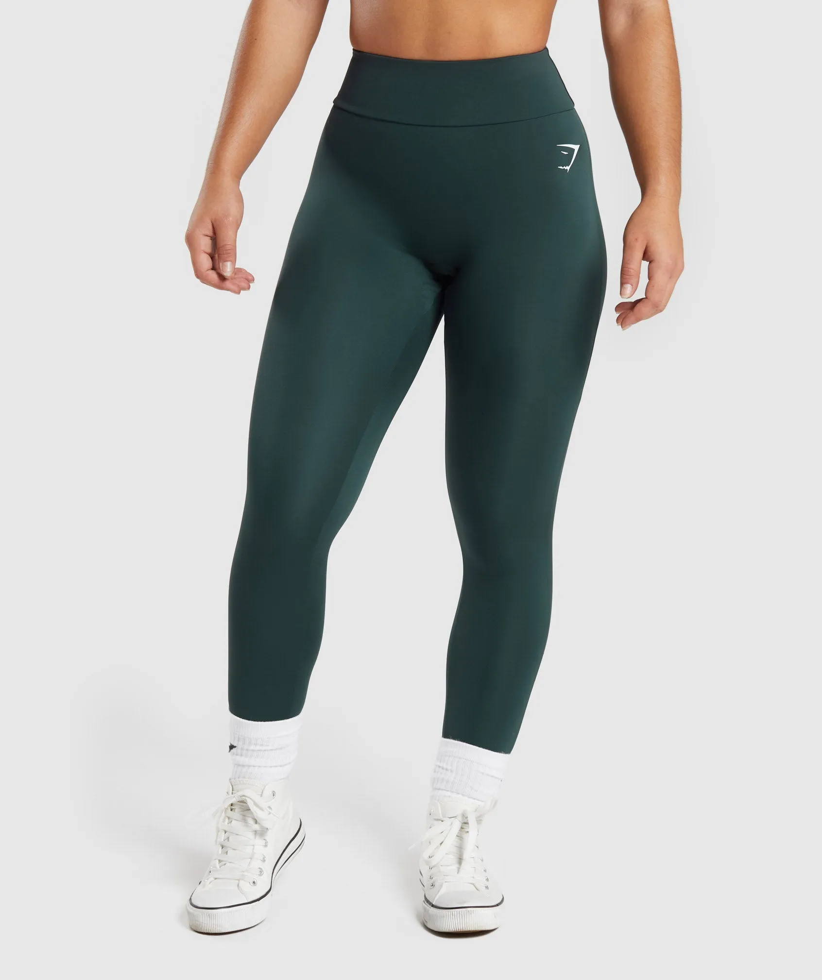 Power Regular Leggings - Darkest Teal sold by Gymshark